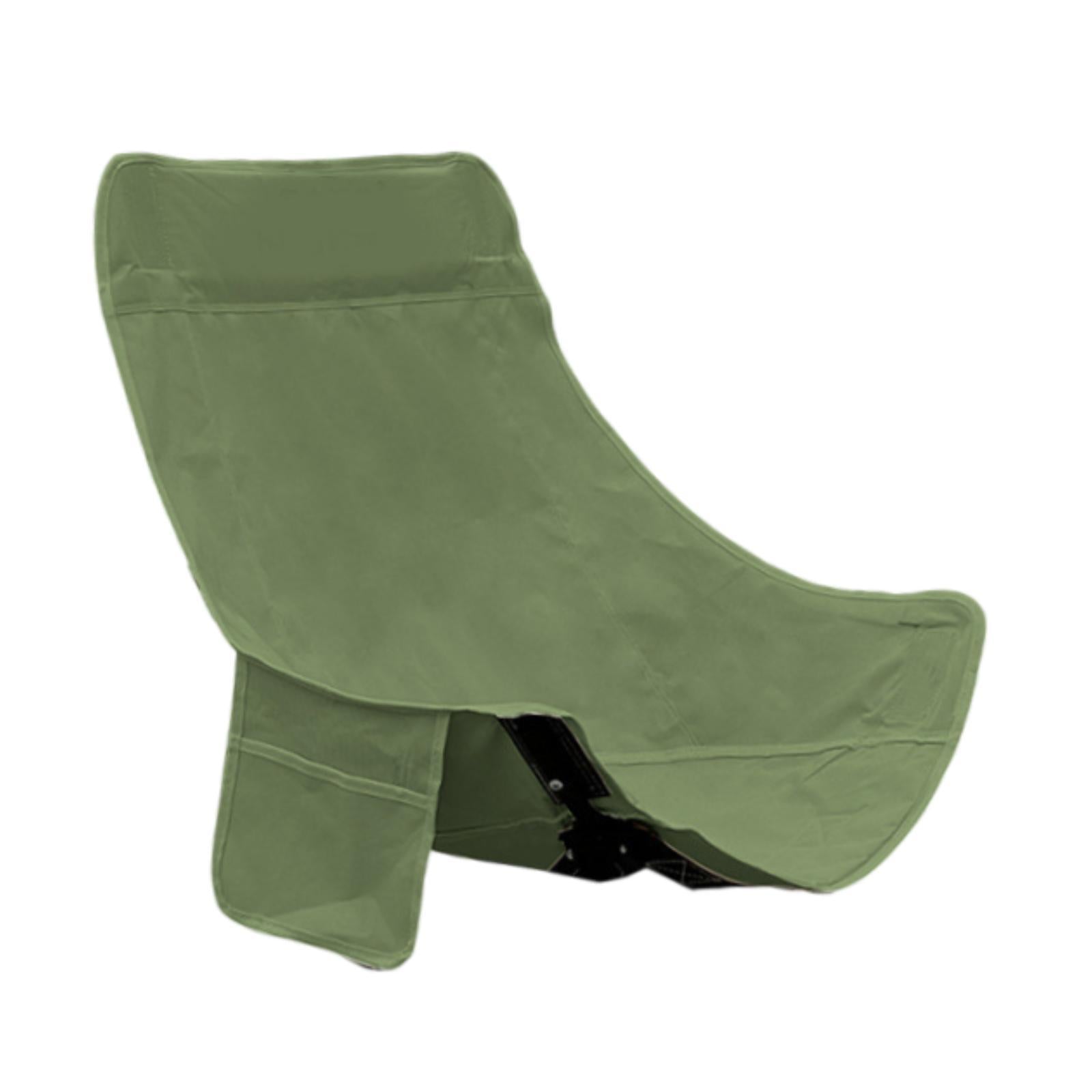 Folding Camping Chair Cover Portable Replacement for Backyard Picnic Fishing High Back Green