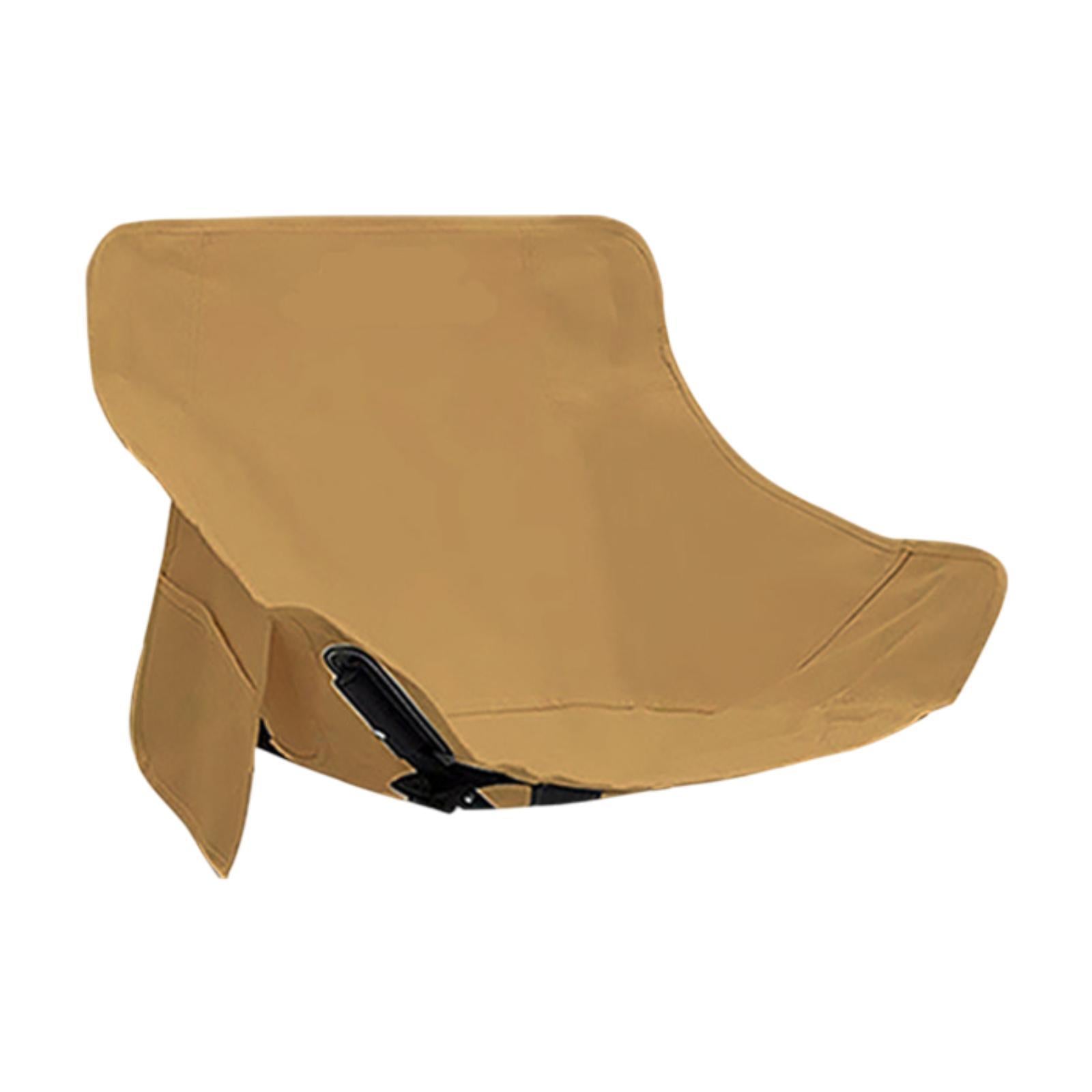 Folding Camping Chair Cover Portable Replacement for Backyard Picnic Fishing Low Back Brown
