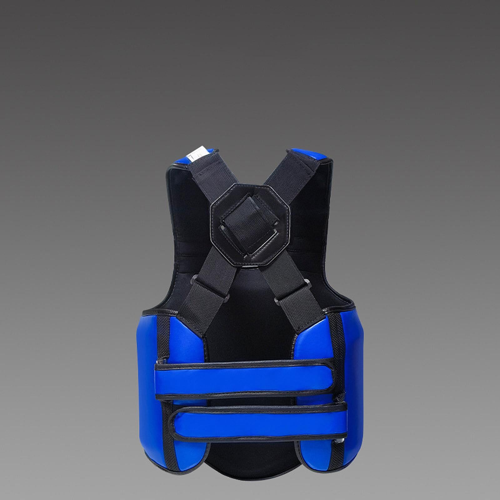 Taekwondo Sparring Gear Set Padded Karate Trainer for Sanda Workout Home Gym Blue Size L