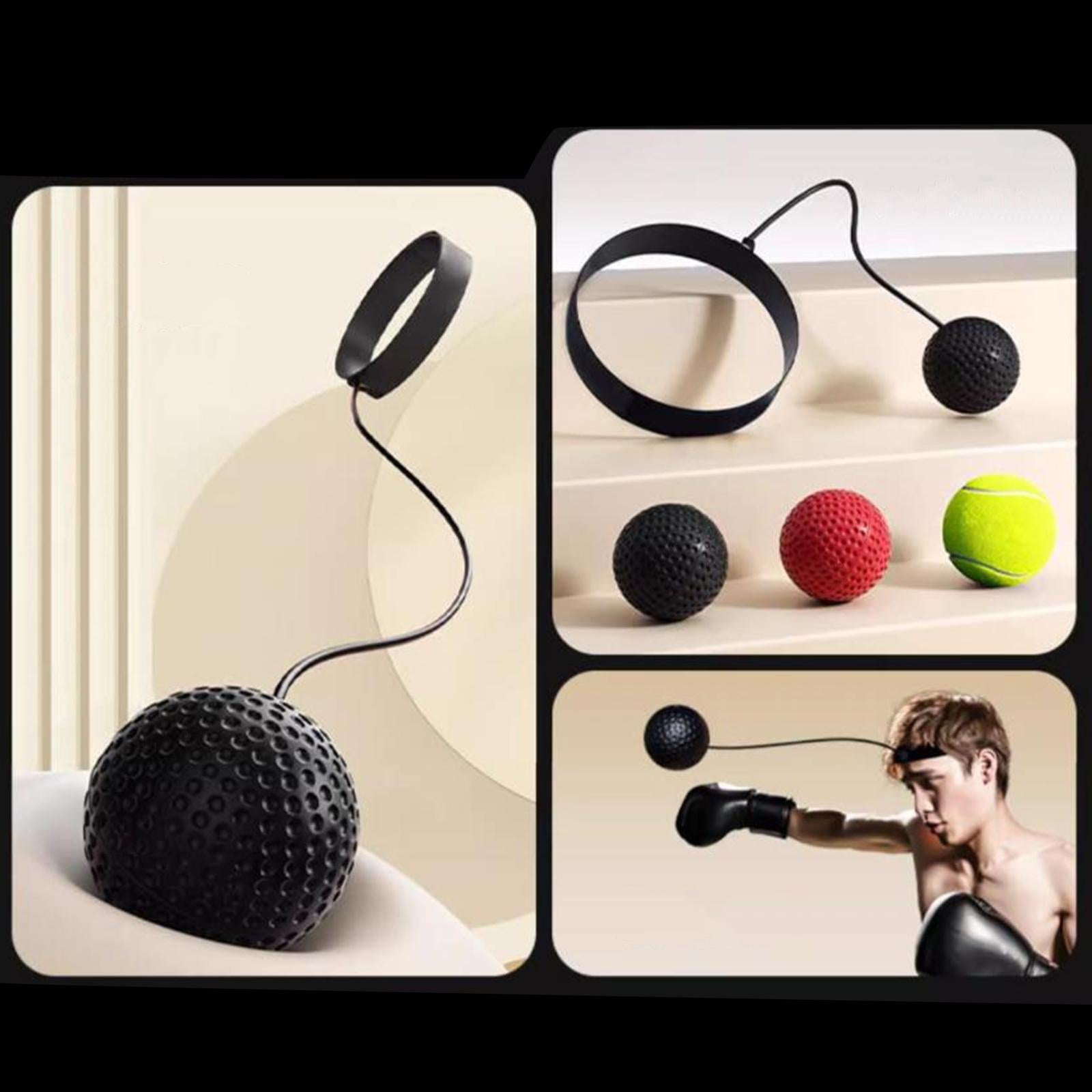 Boxing Reflex Ball Headband Exercise Improve Speed Gift Boxing Reaction Ball Yellow Ball