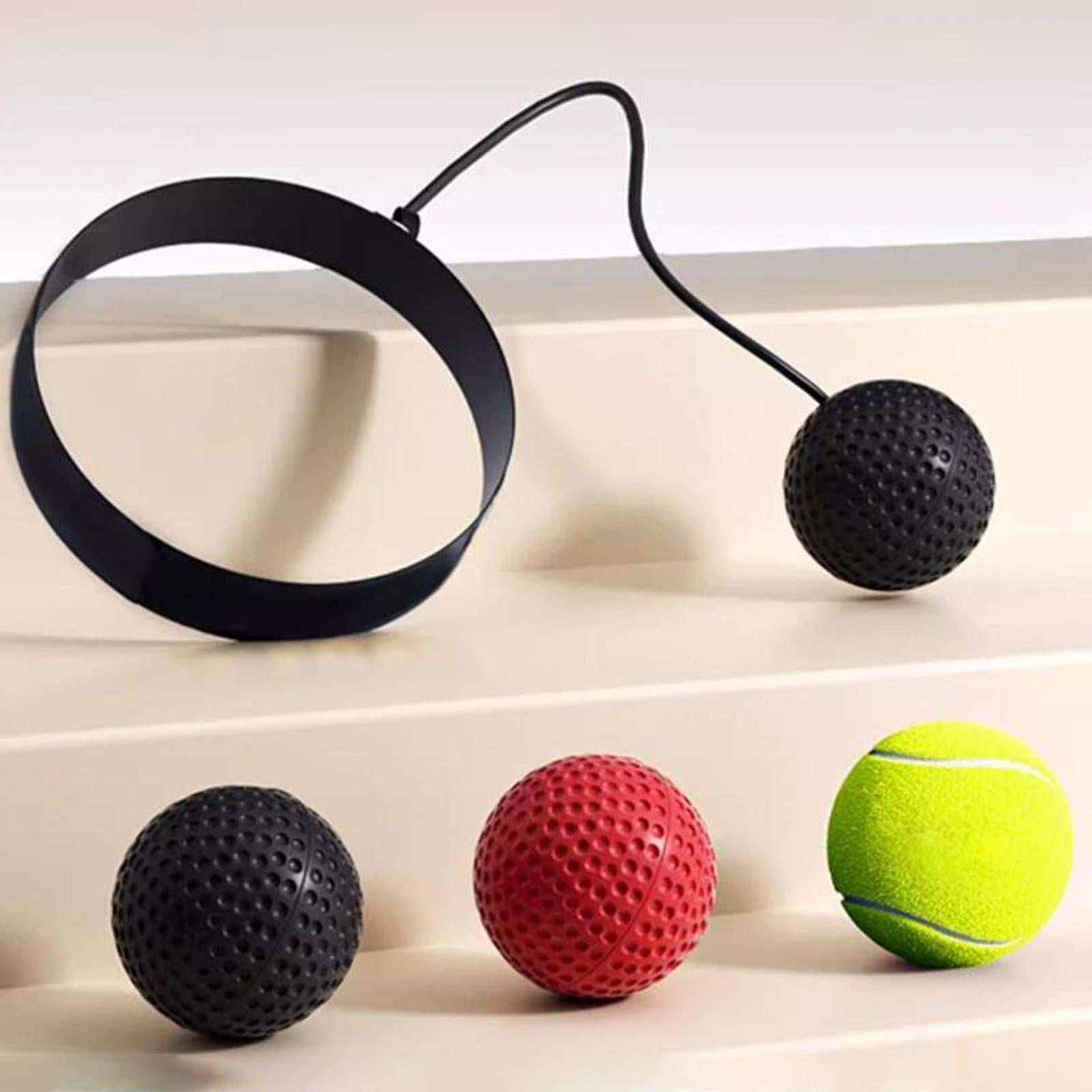 Boxing Reflex Ball Headband Exercise Improve Speed Gift Boxing Reaction Ball Yellow Ball