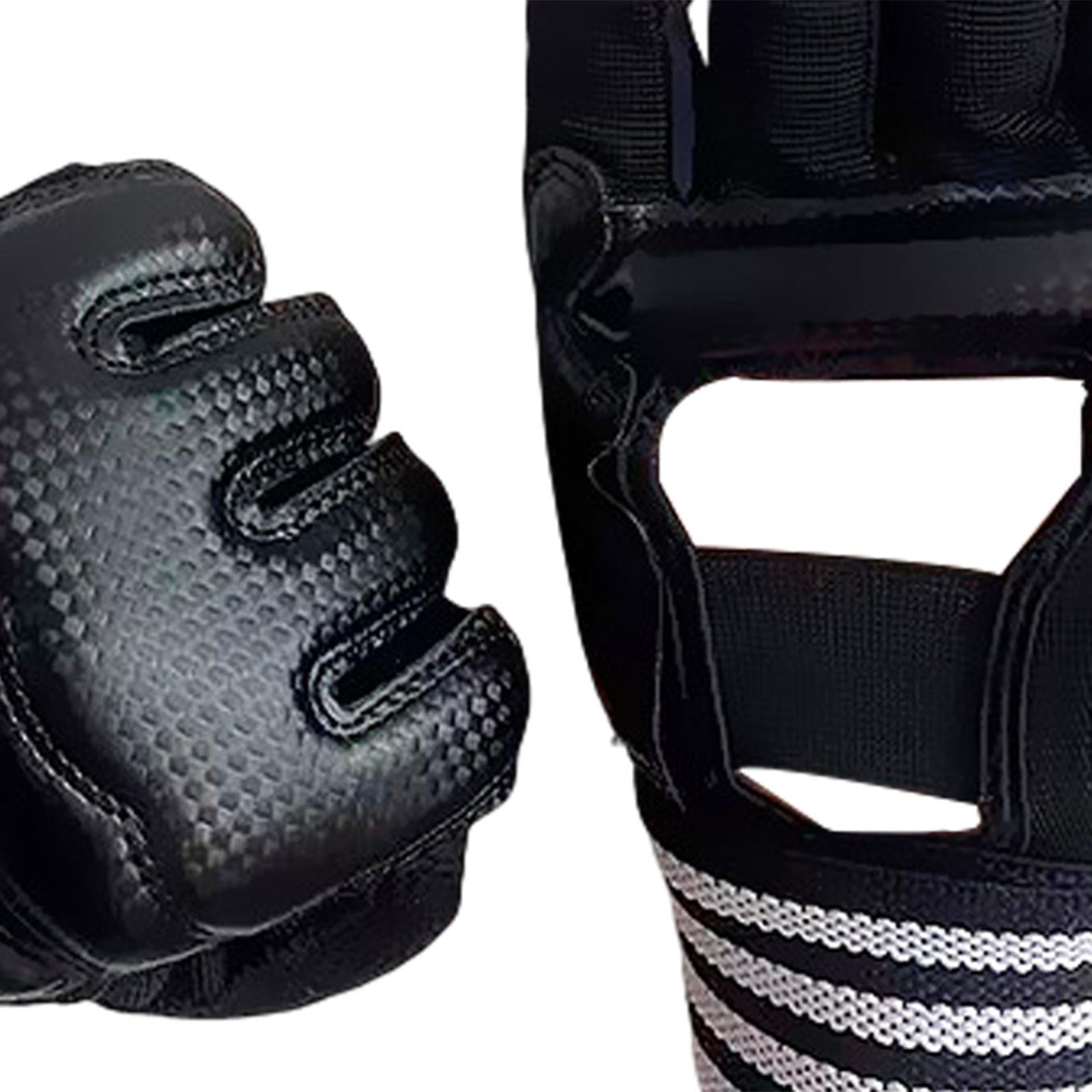 Boxing Hand Wraps Inner Gloves Soft Under Mitts for Sparring Sanda Taekwondo Black XXL