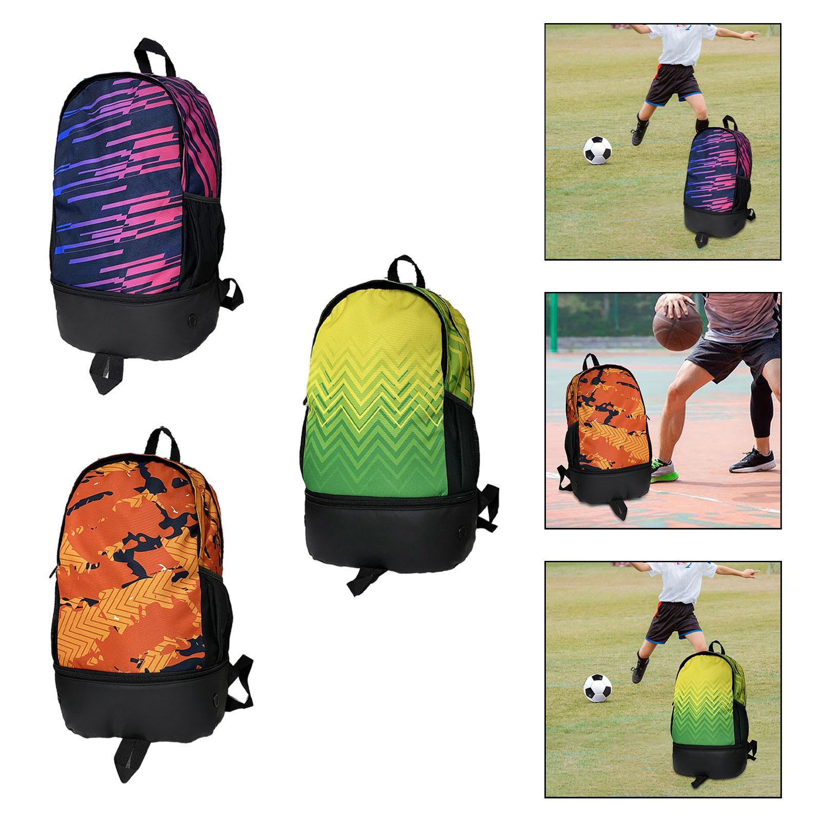 Soccer Backpack Lightweight Sports Backpack Rucksack Travel Gym Bag Violet