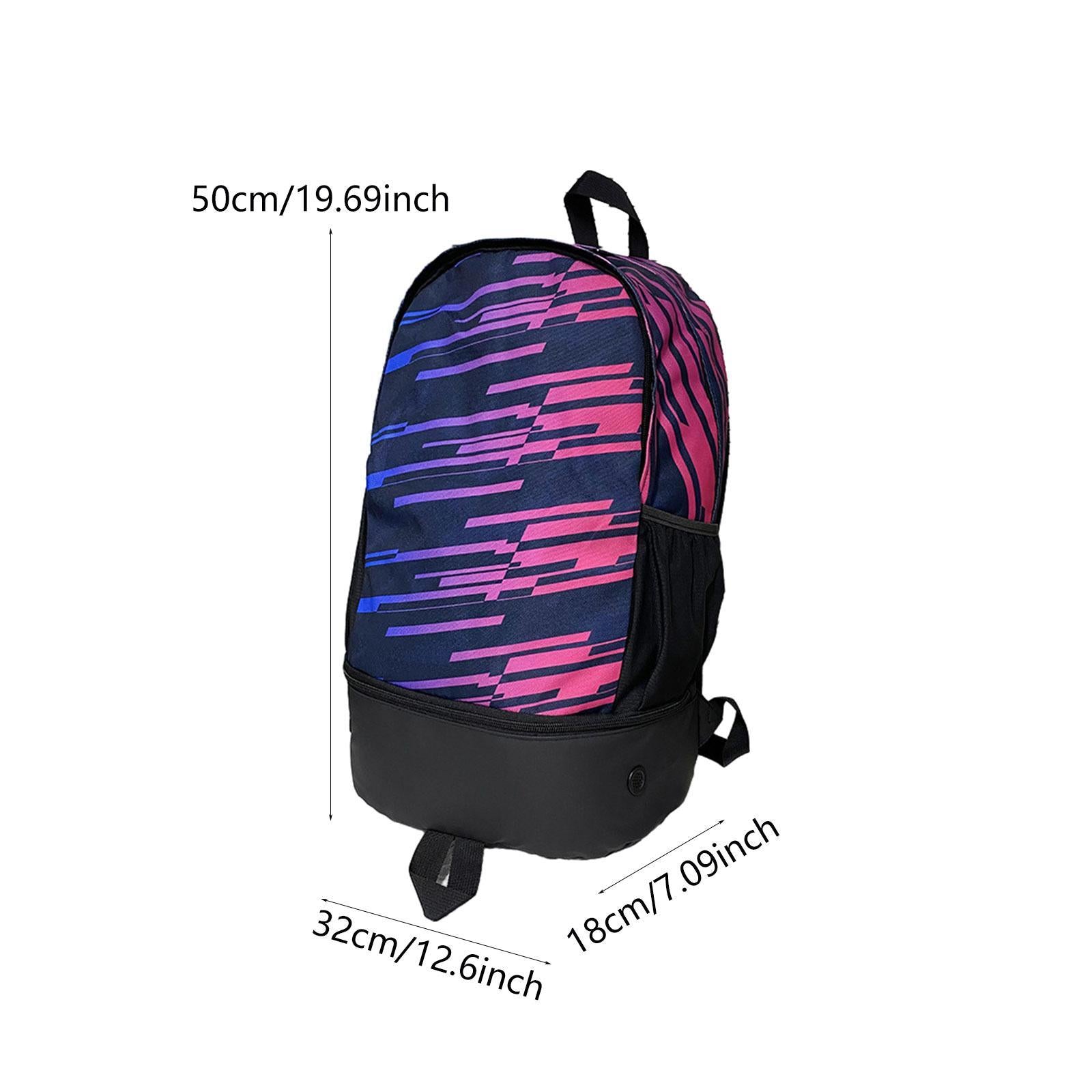Soccer Backpack Lightweight Sports Backpack Rucksack Travel Gym Bag Violet