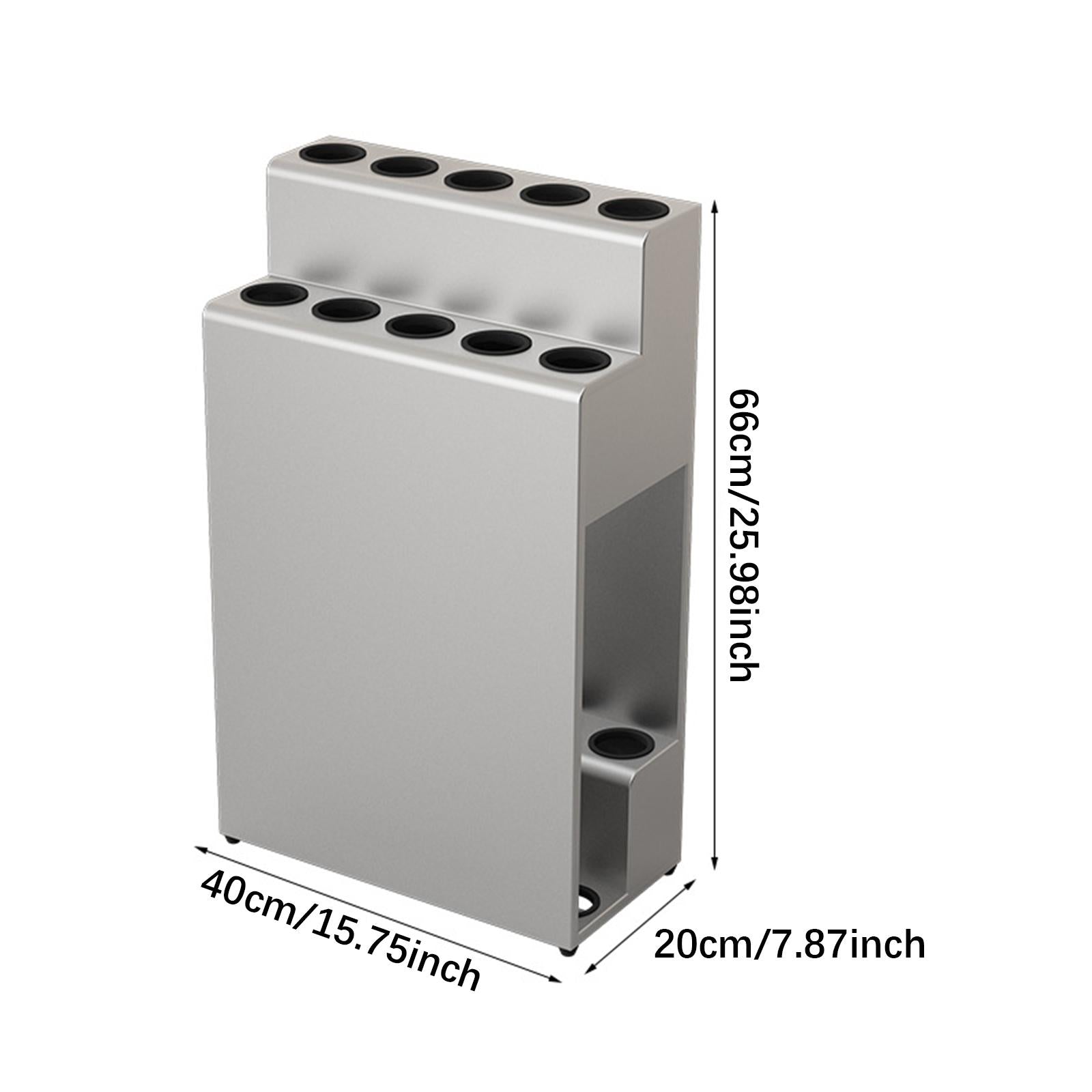 Pool Cue Holder Multifunction Decor Billiards Rack for Garage Outdoor Sports Silver