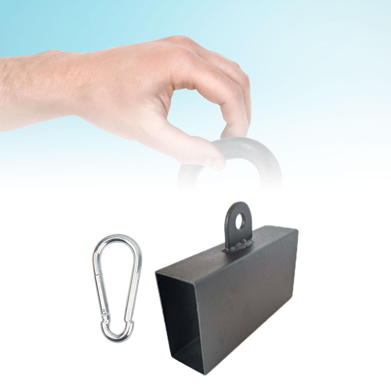 Pinch Block Iron Portable Weight for Gymnastic Back Rows Rock Climbing Square 4 cmx8 cm