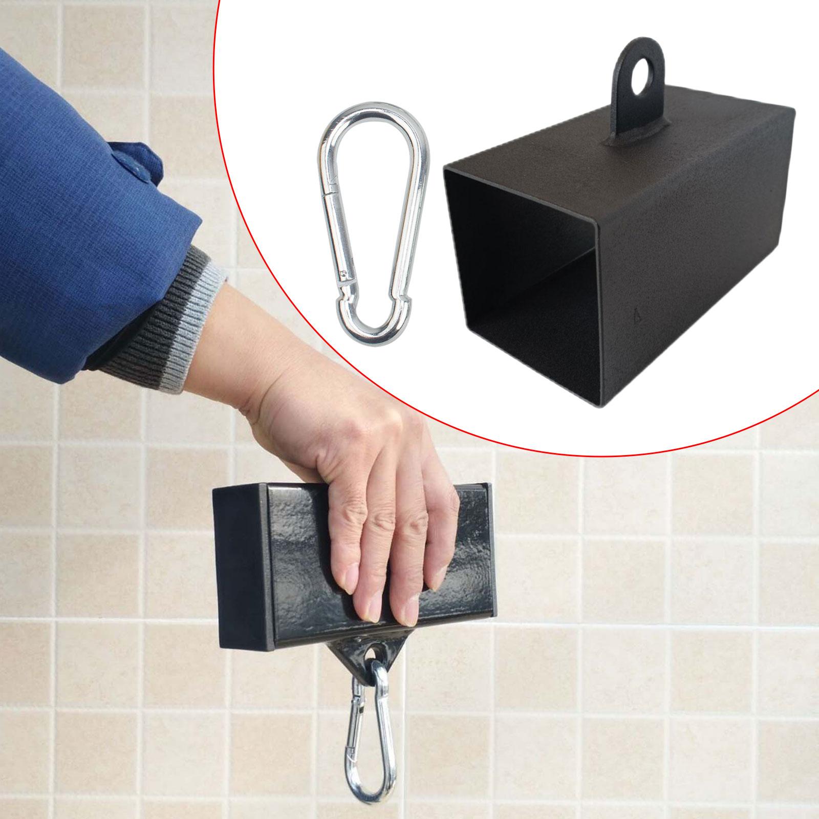 Pinch Block Iron Portable Weight for Gymnastic Back Rows Rock Climbing Square Shape 8 cmx8 cm