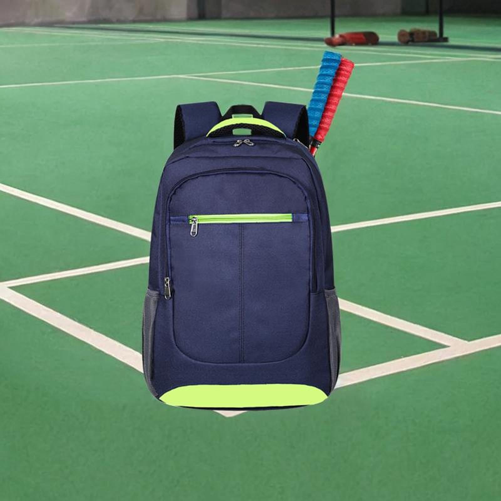 Tennis Bag Laptop Backpack Back Pack Duffel for Players Outdoor Training Dark Blue Green