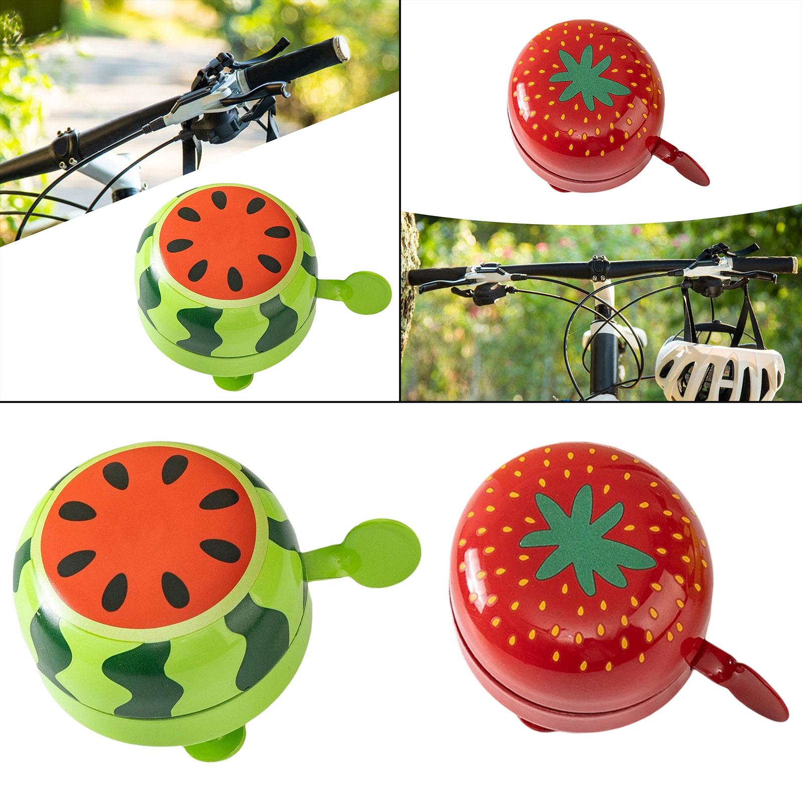 Kids Bike Bell Bicycle Handlebar Bell Novelty Fruit Shaped Cycling Bell Watermelon