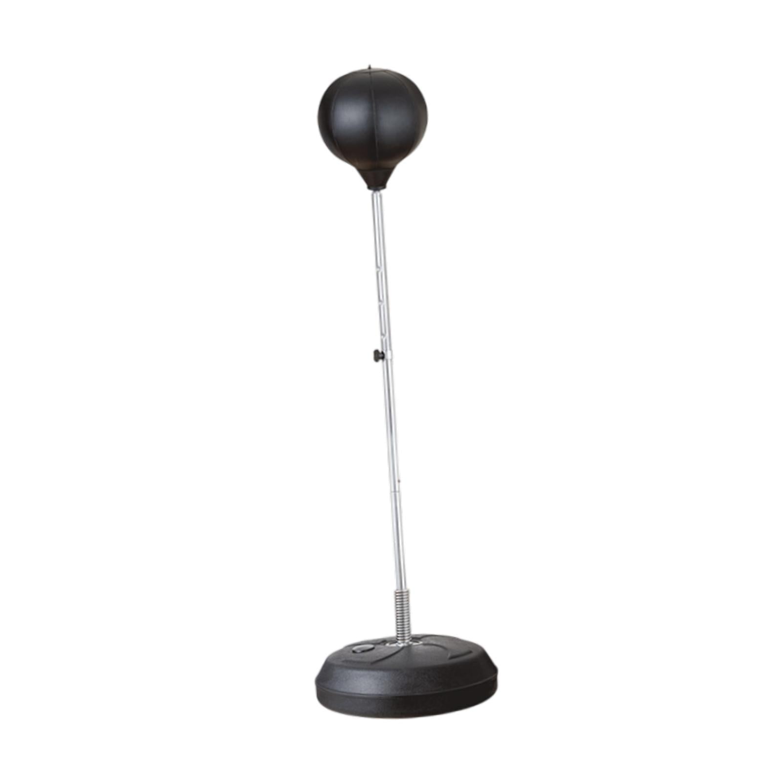 Punching Bag with Stand Stand up Sandbag Focus Reflex Ball Adjustable Height Black for Adults