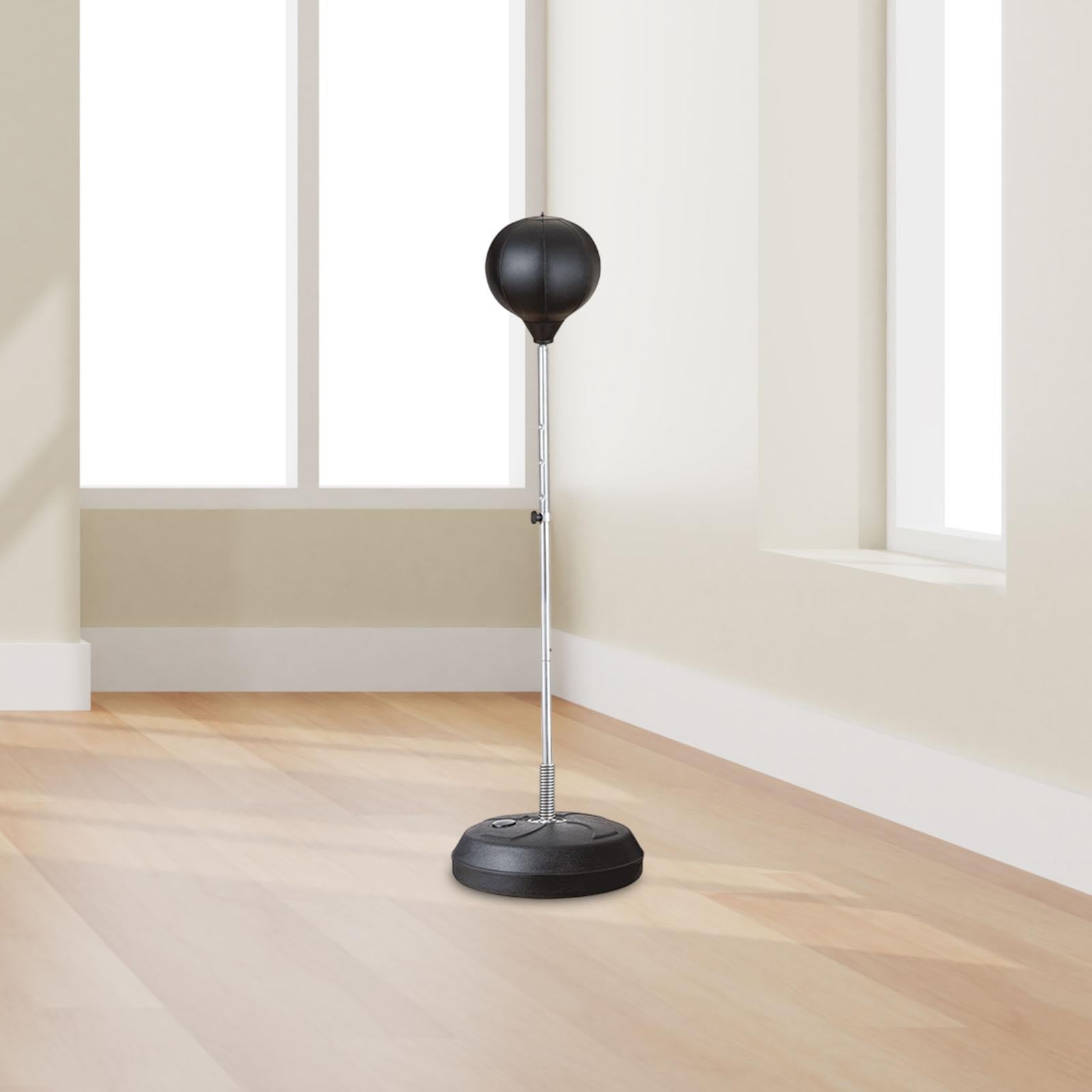 Punching Bag with Stand Stand up Sandbag Focus Reflex Ball Adjustable Height Black for Adults