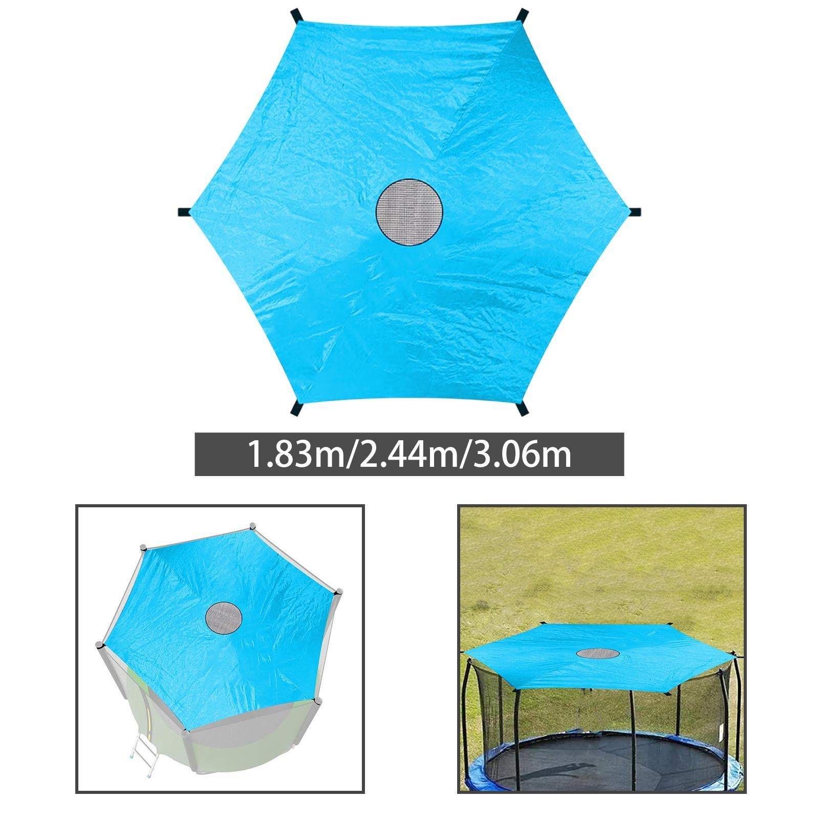 Trampoline Sunshade Cover Only Summer Backyard for 6 Poles Trampoline Awning 1.83M