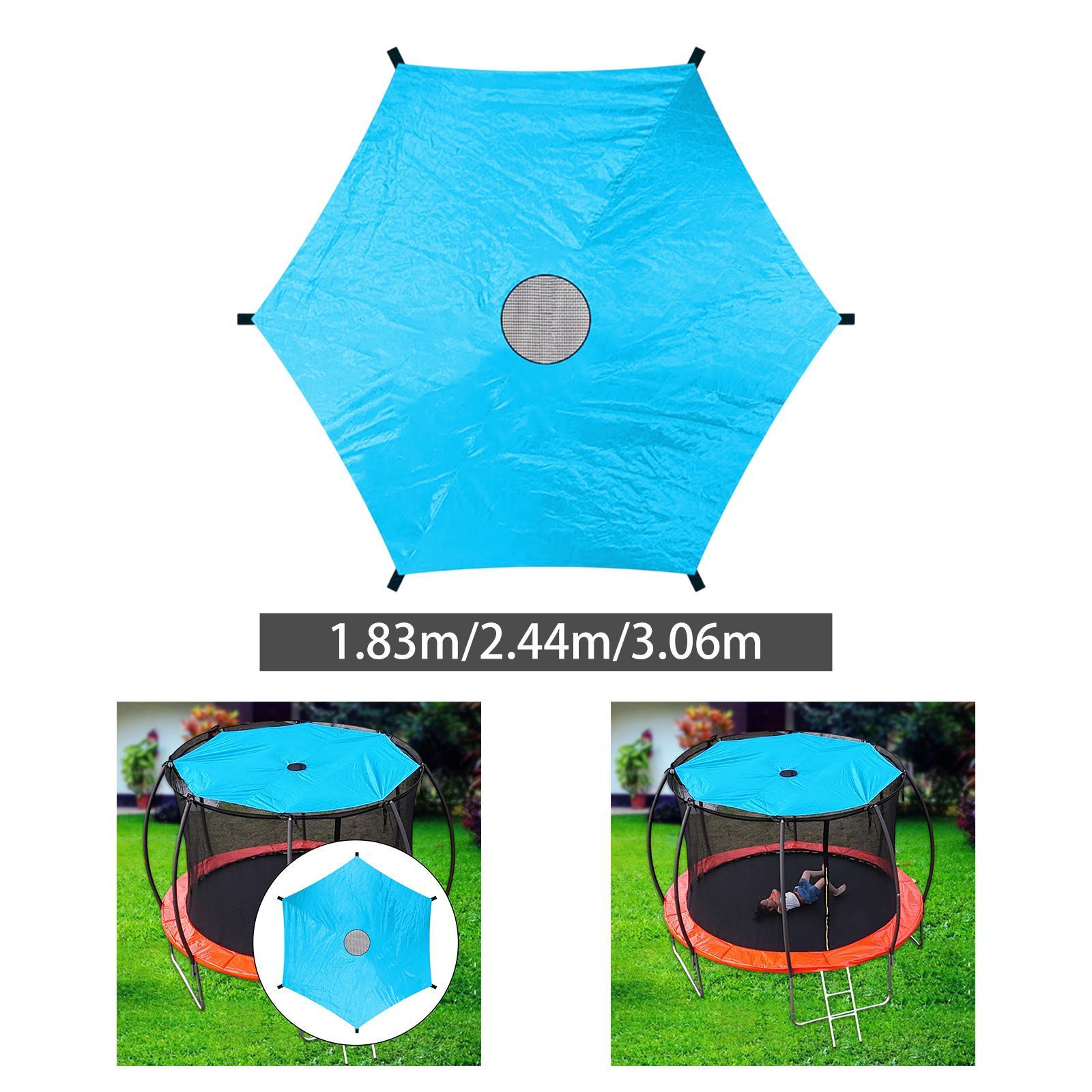 Trampoline Sunshade Cover Only Summer Backyard for 6 Poles Trampoline Awning 1.83M