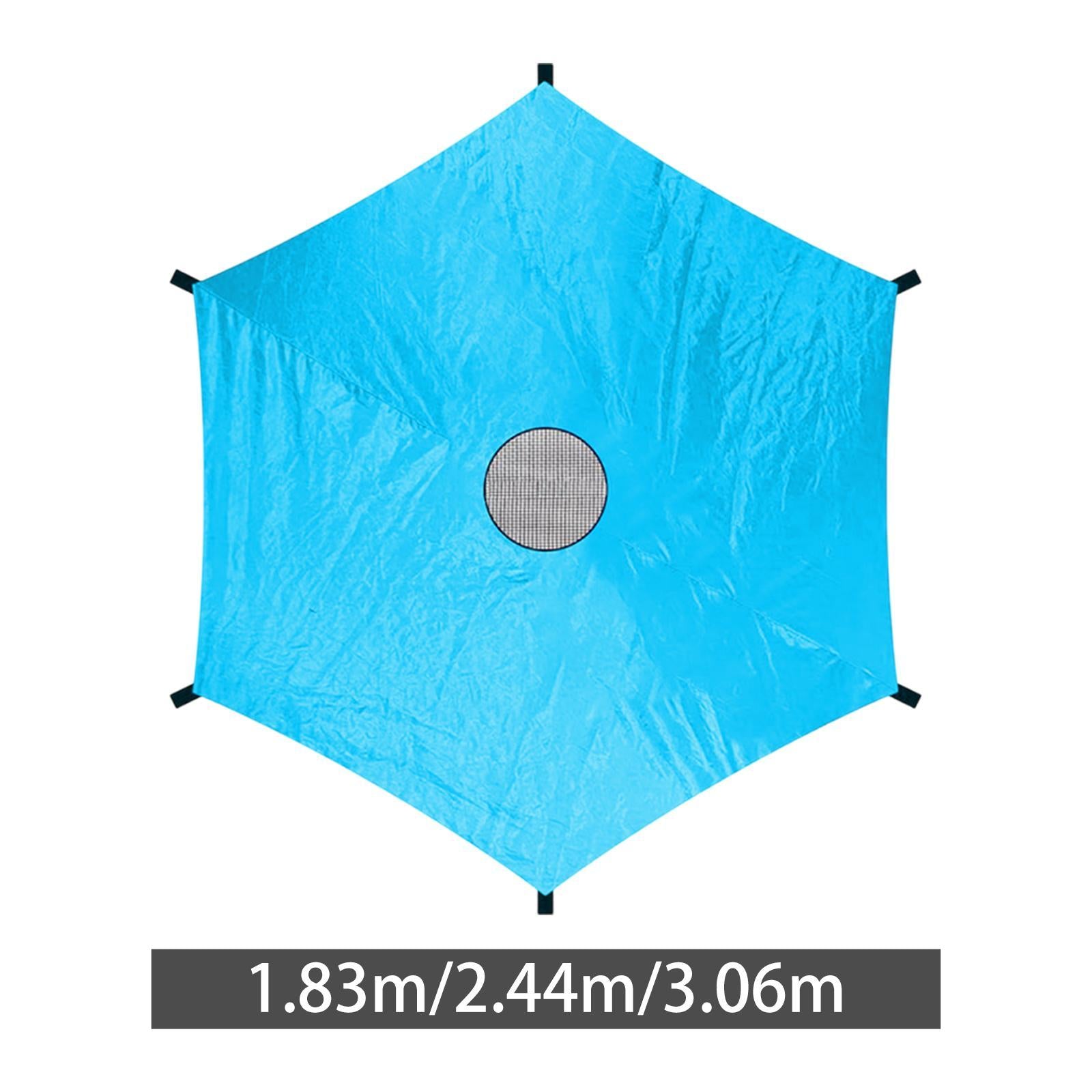 Trampoline Sunshade Cover Only Summer Backyard for 6 Poles Trampoline Awning 1.83M