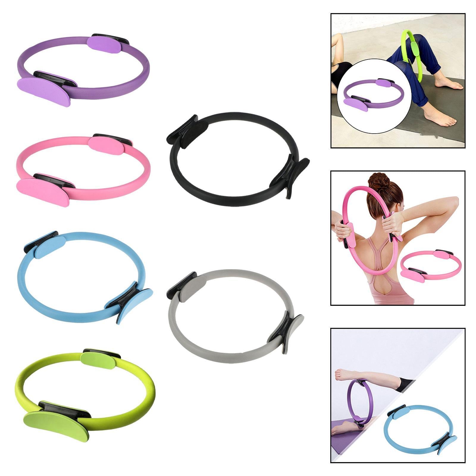 Pilates Ring Circle Workout for Women Men for Back Abdominal Muscle Shoulder Purple
