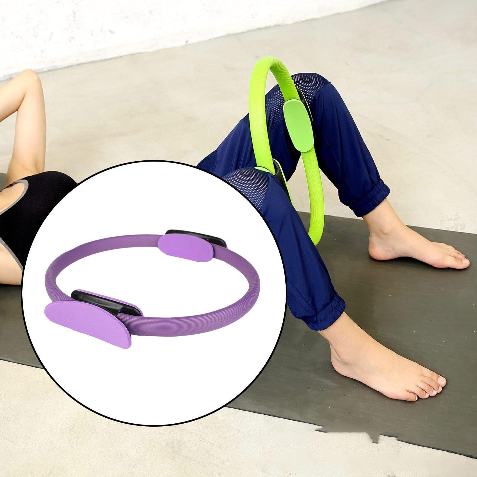 Pilates Ring Circle Workout for Women Men for Back Abdominal Muscle Shoulder Purple