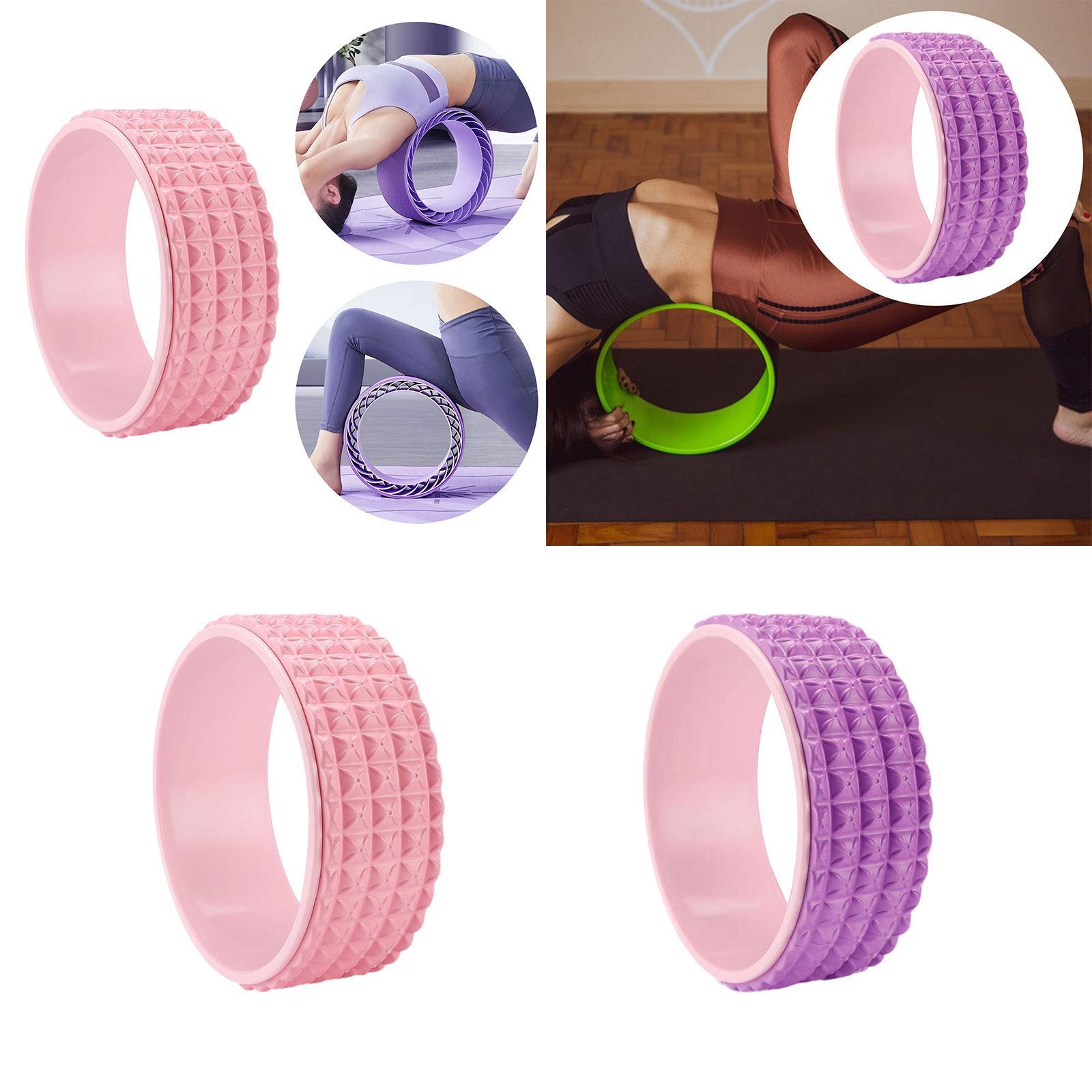 Yoga Wheel Beginners Lightweight Soft Muscle Wheel Back Stretching Equipment Pink