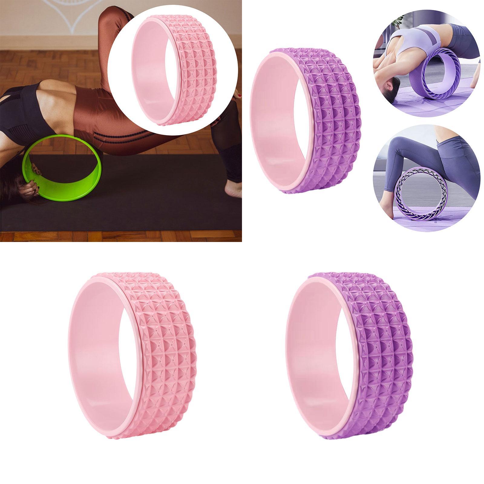 Yoga Wheel Beginners Lightweight Soft Muscle Wheel Back Stretching Equipment Pink