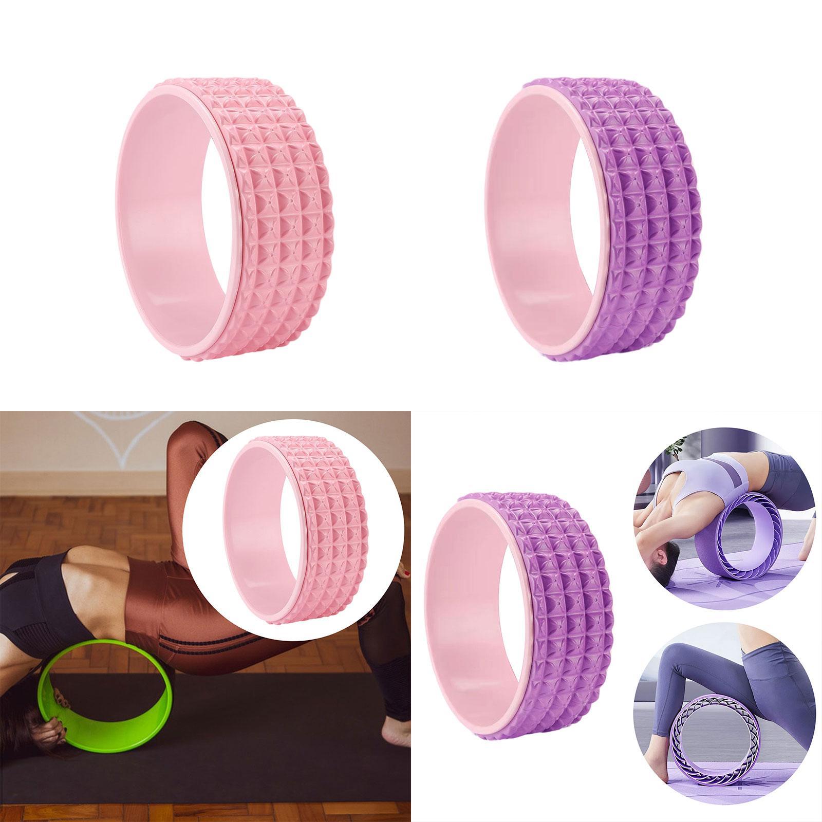 Yoga Wheel Beginners Lightweight Soft Muscle Wheel Back Stretching Equipment Pink