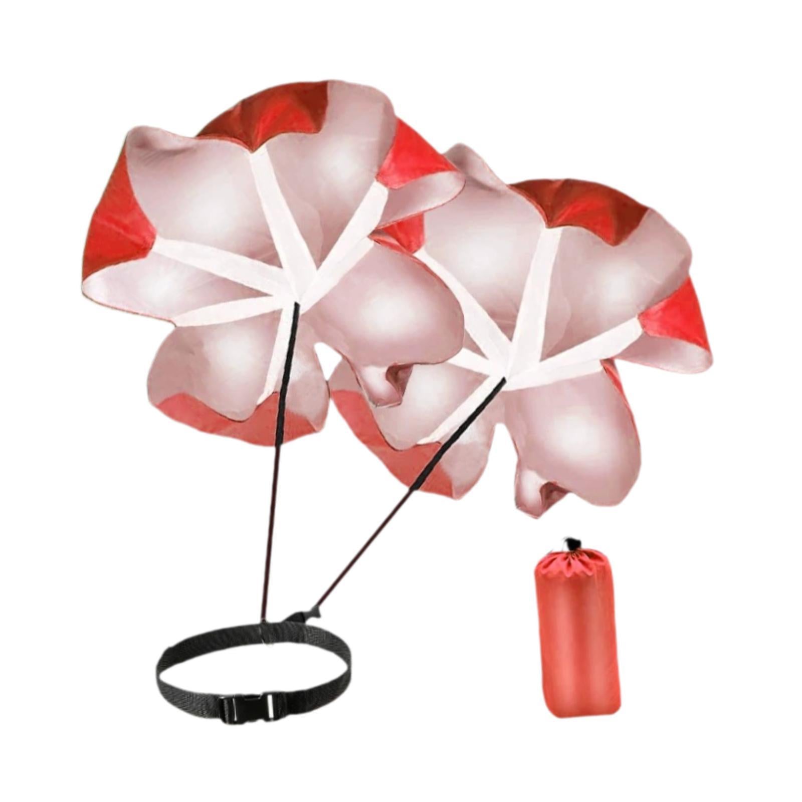 Running Speed Chute Powerchute Umbrella for Soccer Core Strength Kids Adults Red