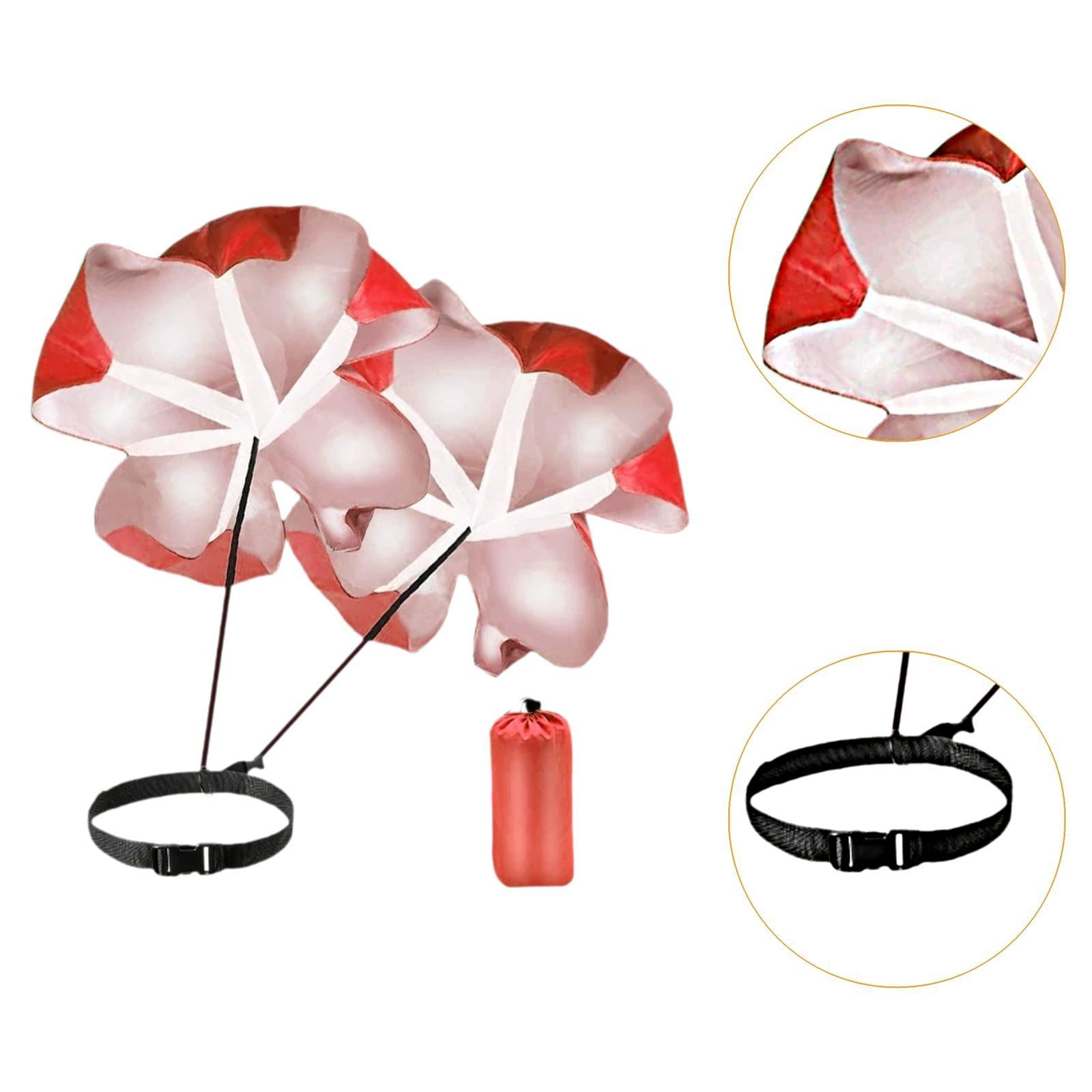 Running Speed Chute Powerchute Umbrella for Soccer Core Strength Kids Adults Red