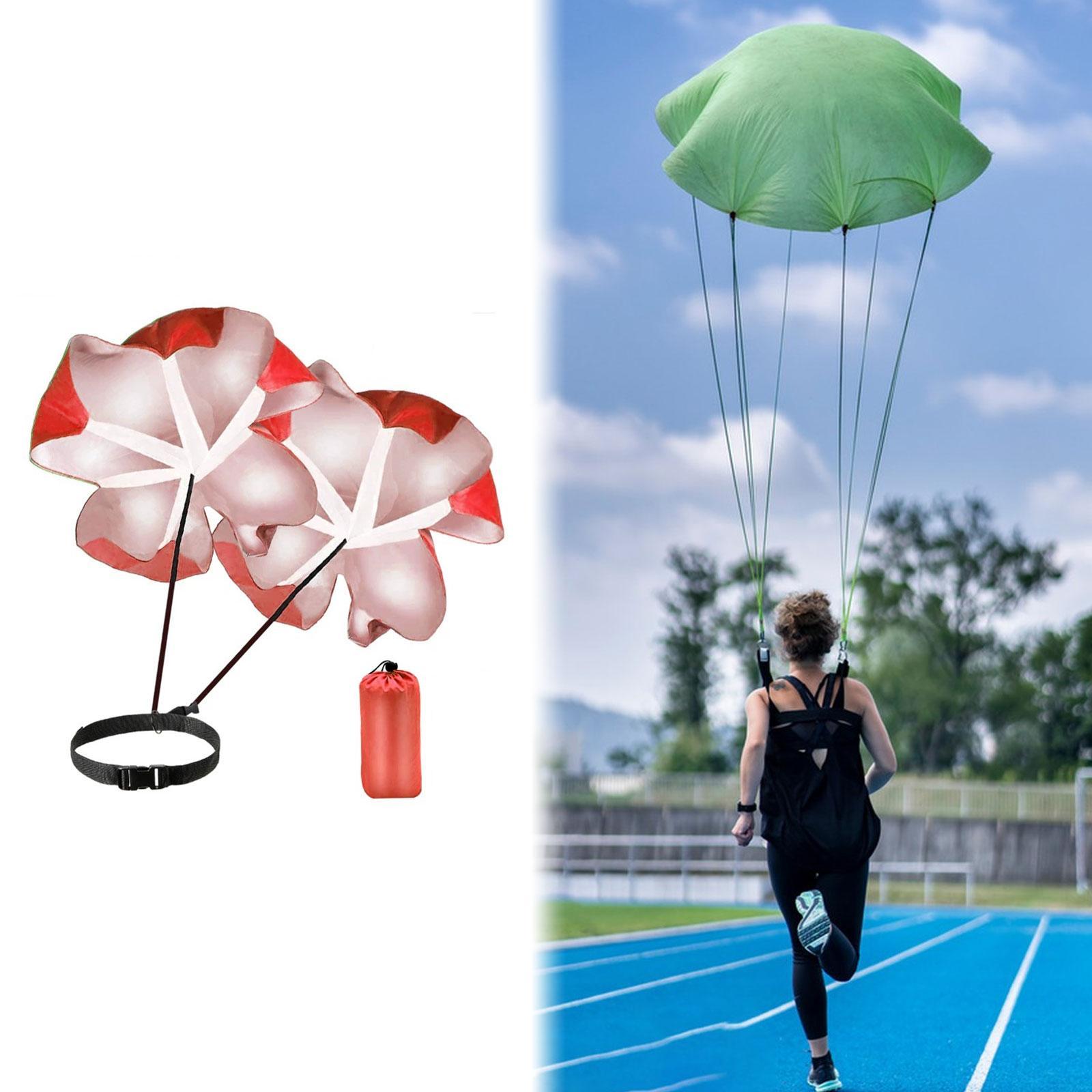 Running Speed Chute Powerchute Umbrella for Soccer Core Strength Kids Adults Red