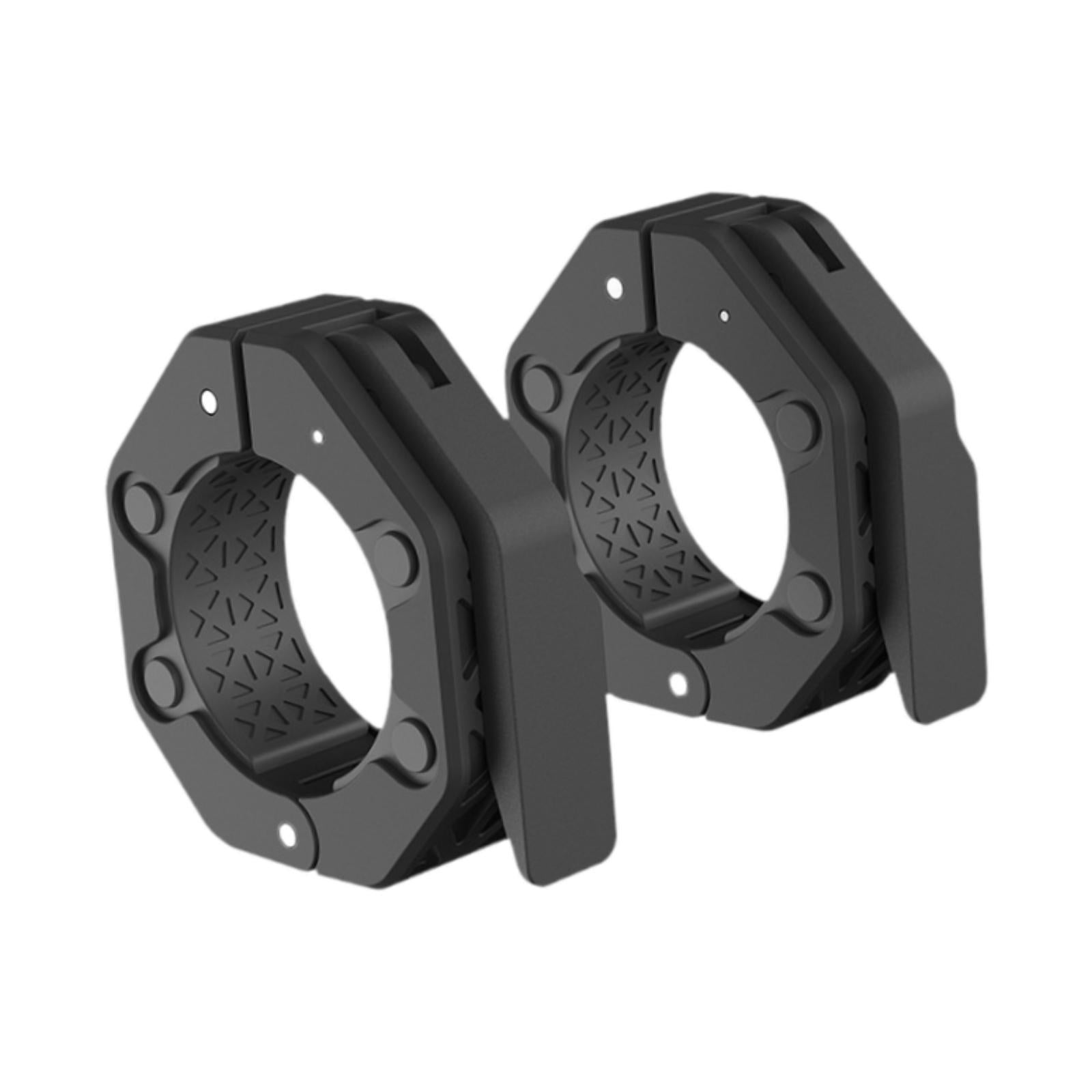2 Pieces Barbell Collars Barbell Lock Collar Clips for Home Gym Dumbbell Bar Black