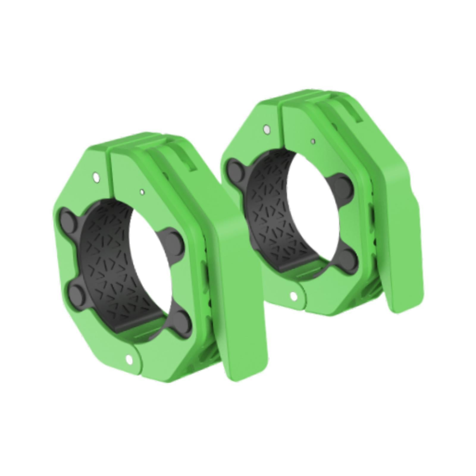 2 Pieces Barbell Collars Barbell Lock Collar Clips for Home Gym Dumbbell Bar Green