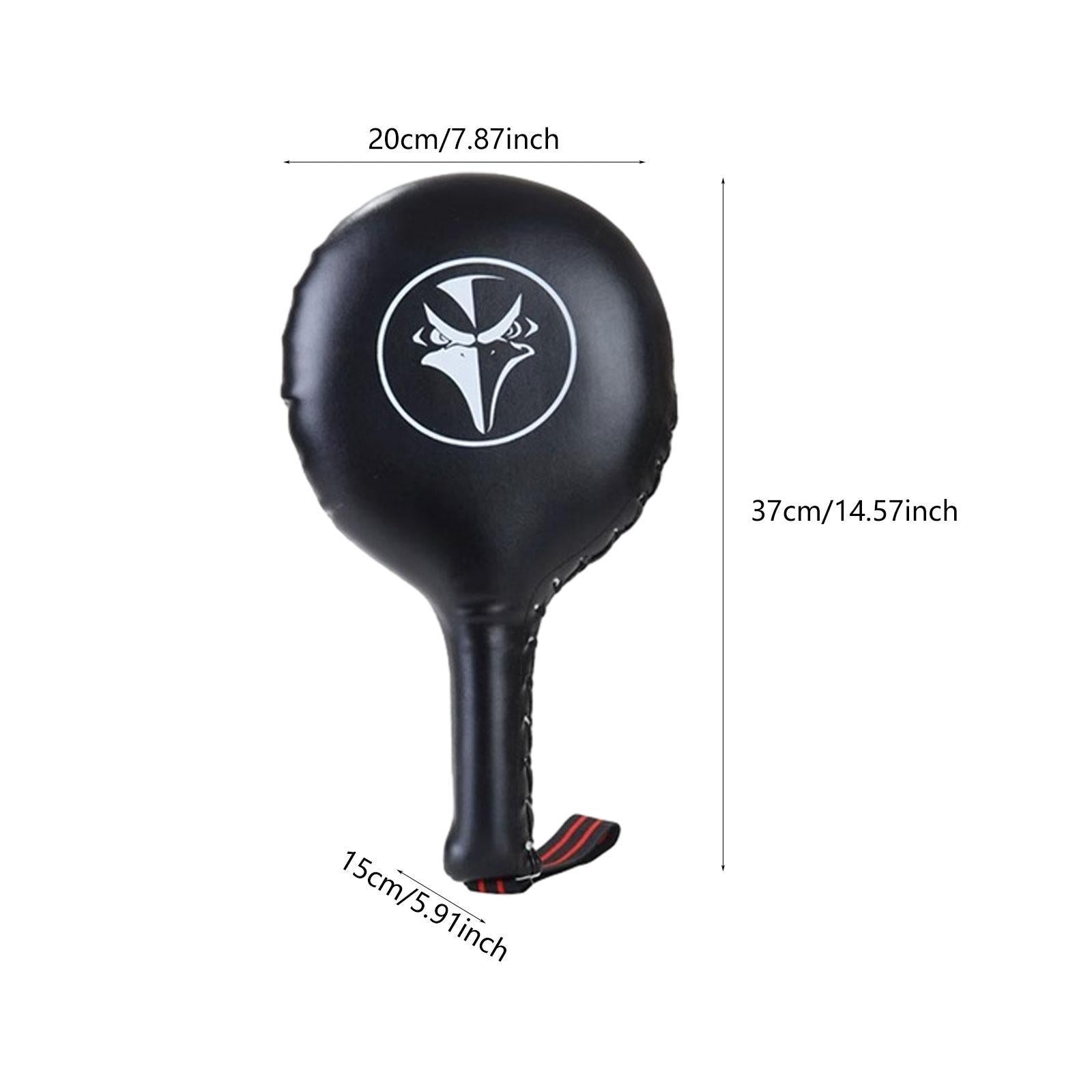 Boxing Target Paddle Punching and Striking Pad for Muay Thai Fitness Workout Black White
