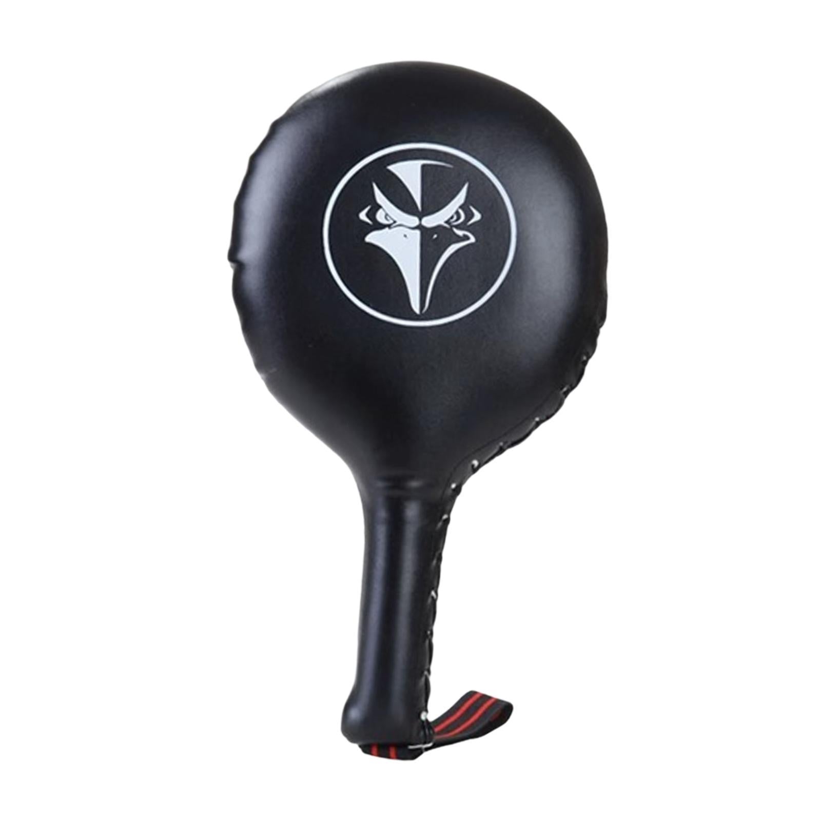 Boxing Target Paddle Punching and Striking Pad for Muay Thai Fitness Workout Black White