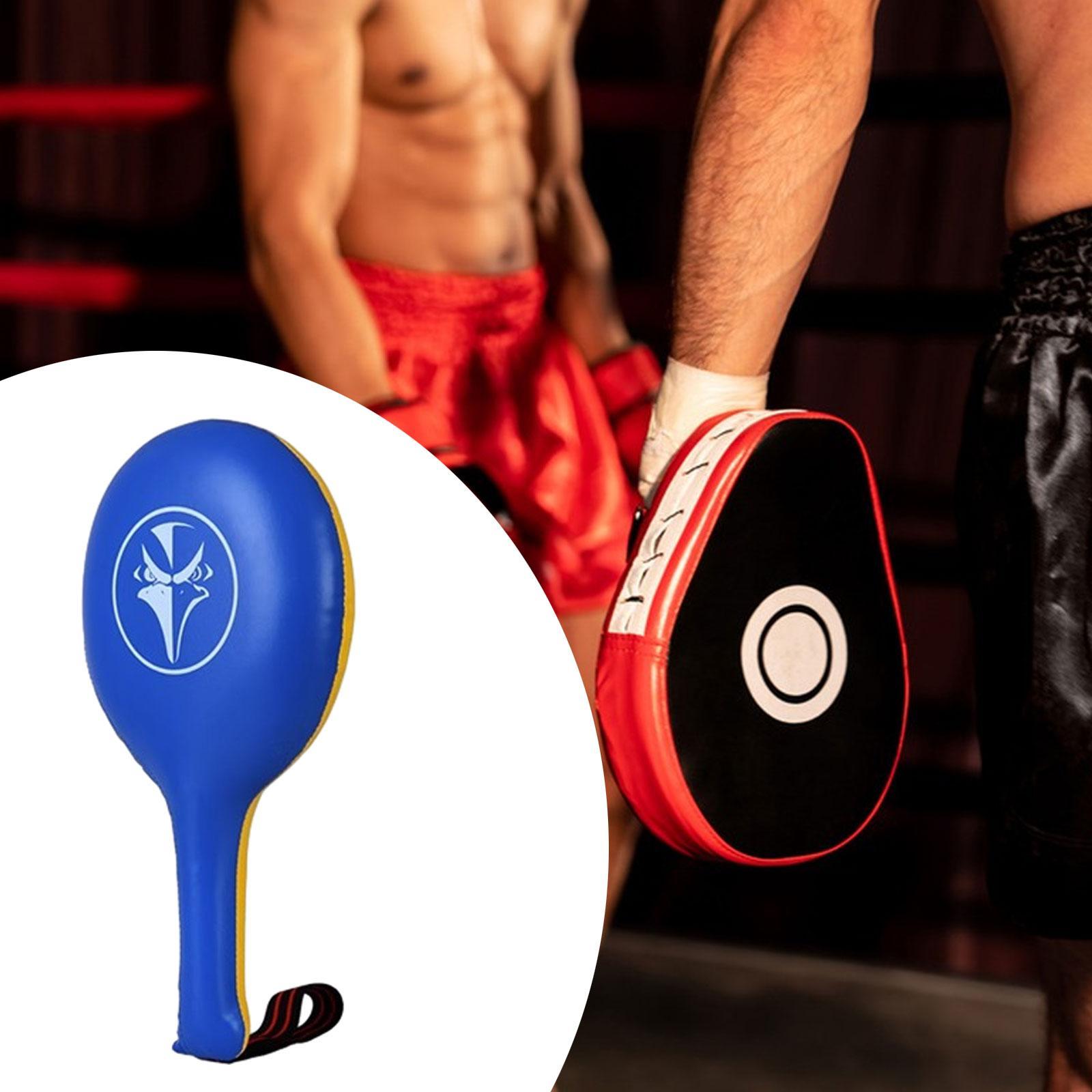 Boxing Target Paddle Punching and Striking Pad for Muay Thai Fitness Workout Yellow Blue