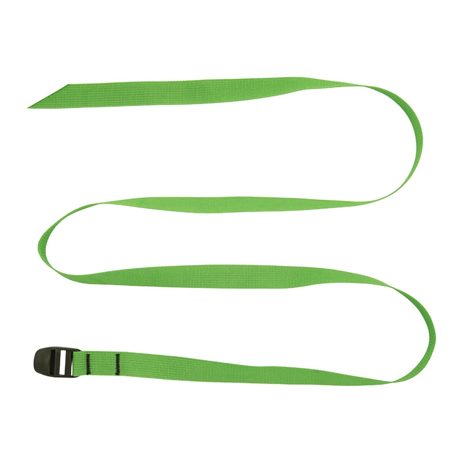 Lashing Strap Adjustable with Buckle Luggage Bag Travel Kayak Tie Down Strap Green
