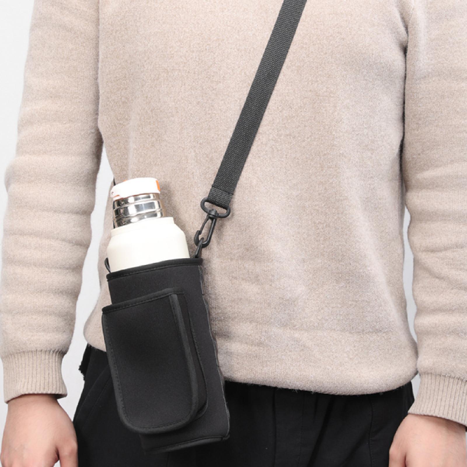 Water Bottle Carrier Bag Adjustable Strap for Running Outdoor Sports Camping