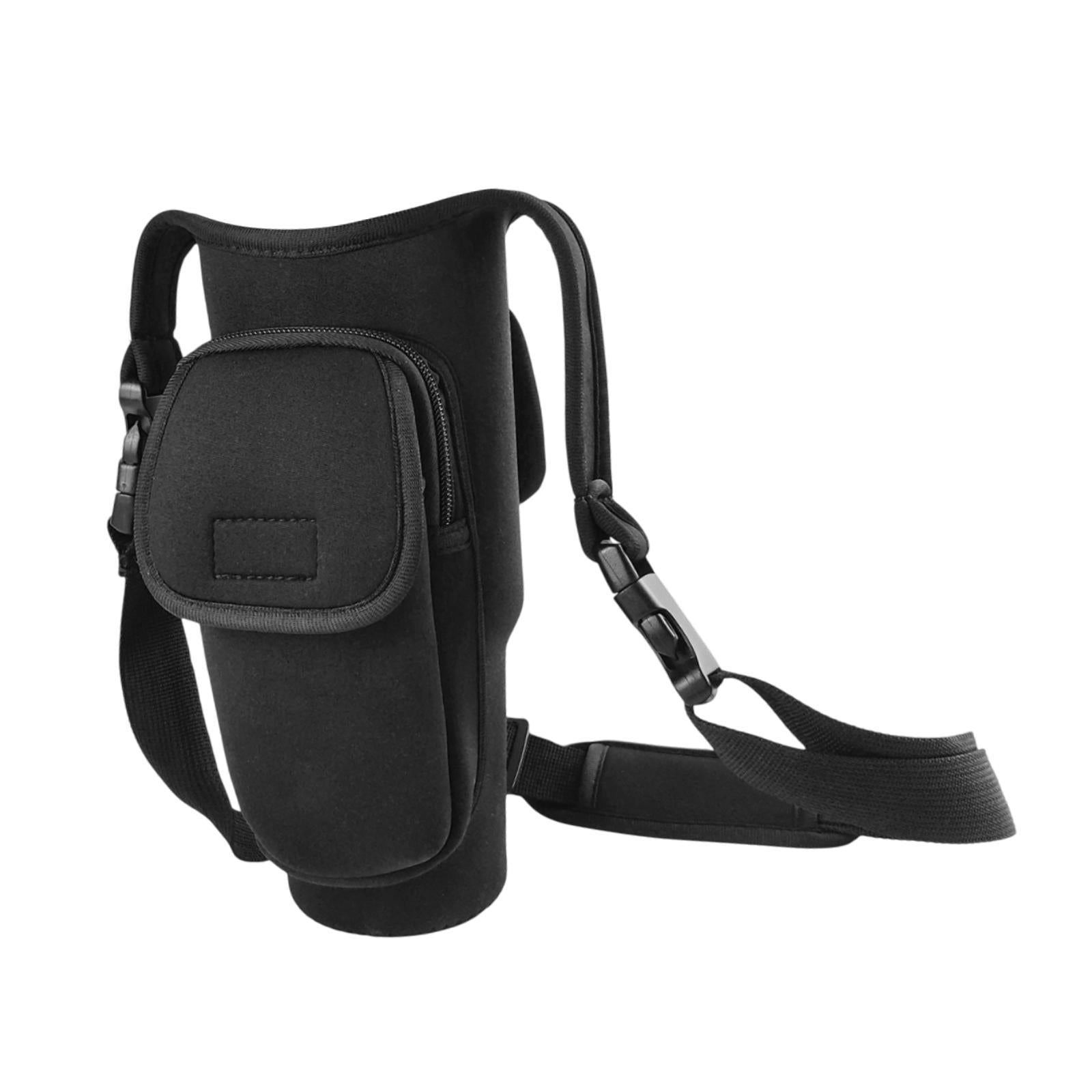 Water Bottle Carrier Bag for 40oz Tumbler with Handle for Backpacking Hiking