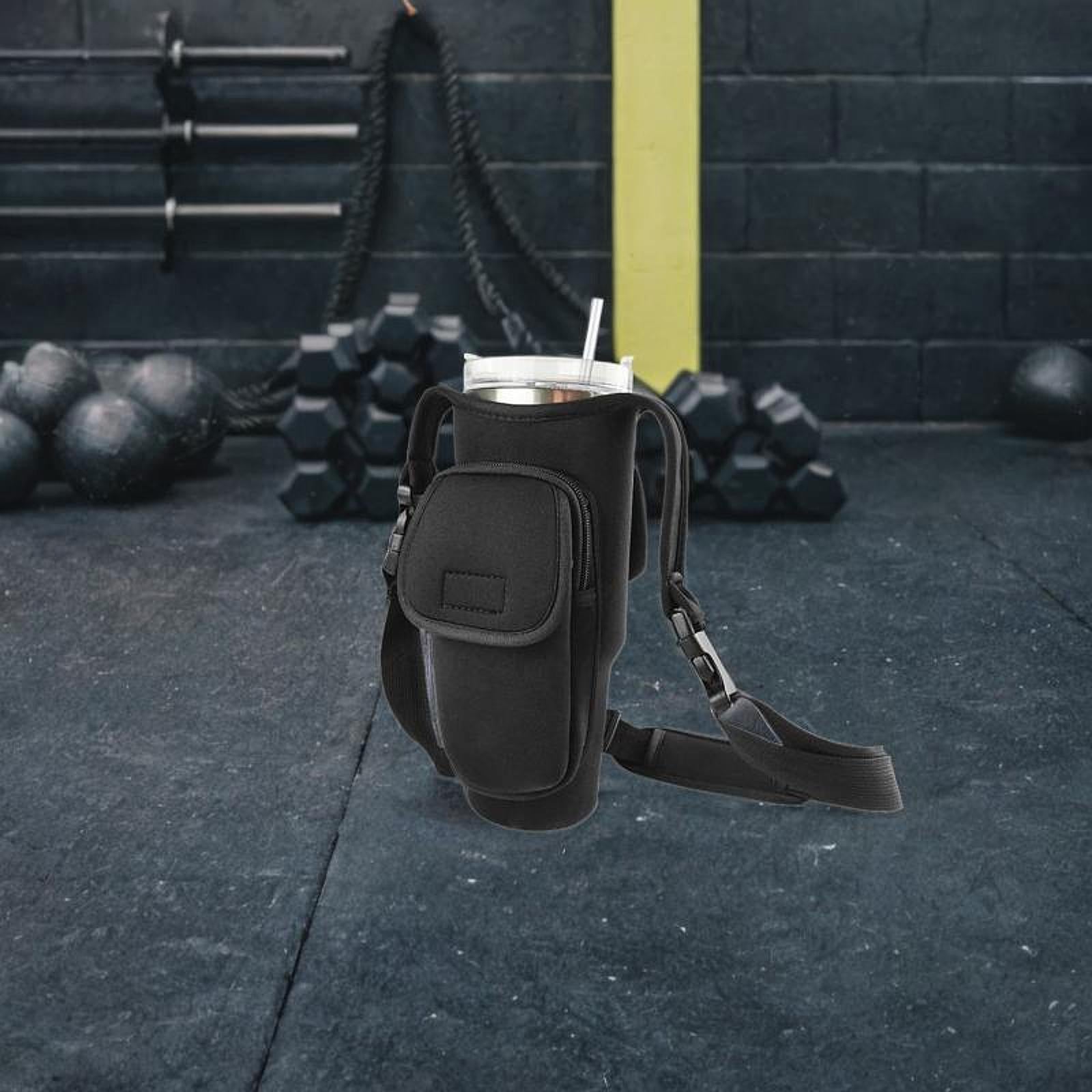 Water Bottle Carrier Bag for 40oz Tumbler with Handle for Backpacking Hiking
