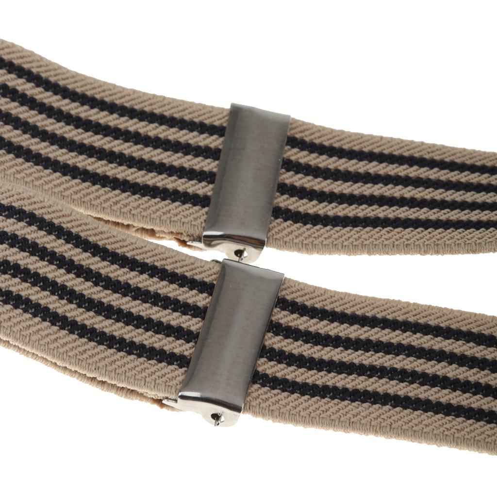 Kid Boy Girl Plaid Necktie Adjustable Y-back Suspender Set #1