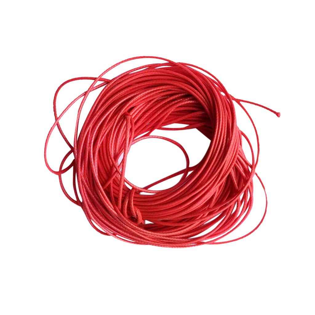 10 Meter Wax Nylon String Rope for DIY Bracelet Jewelry Making Red
