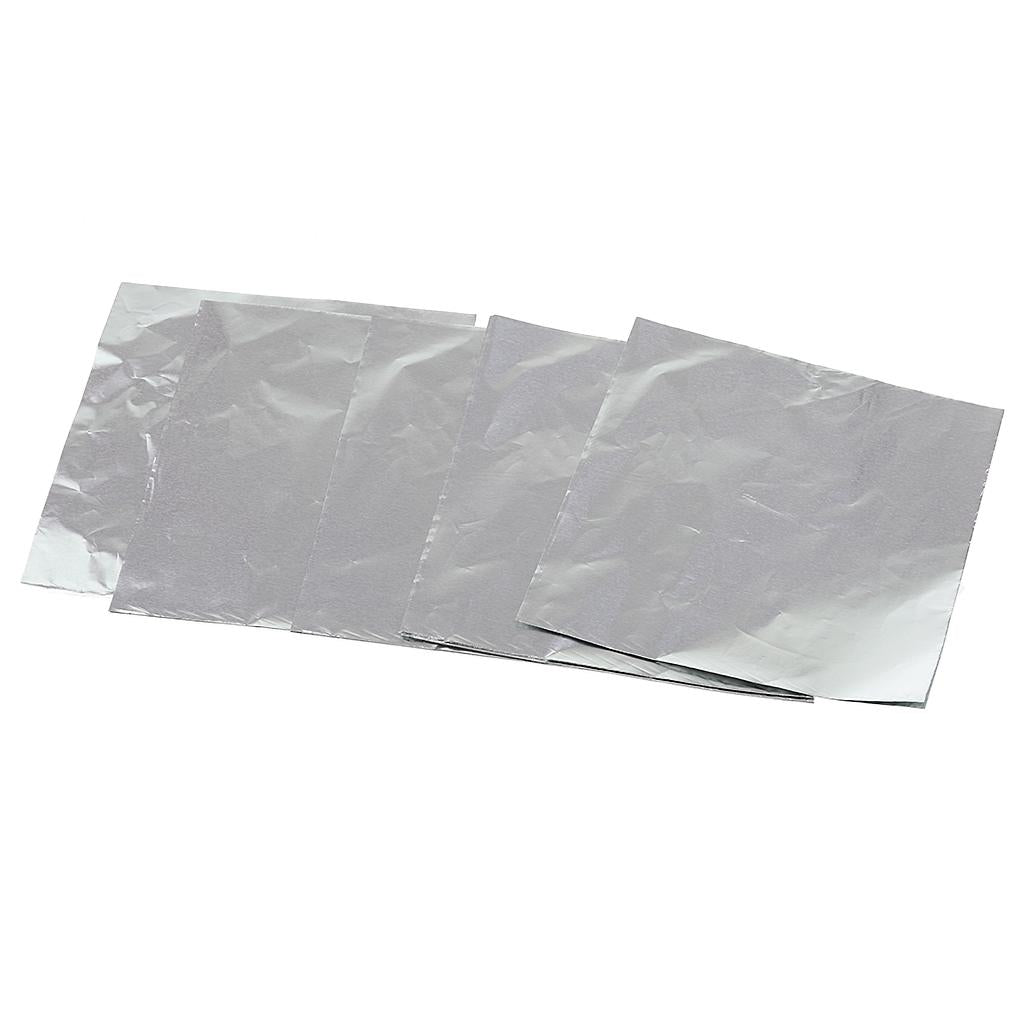 4x100 Pieces of Colors Foil Wrappers for Sweets Candy Chocolate Lolly 8x8cm