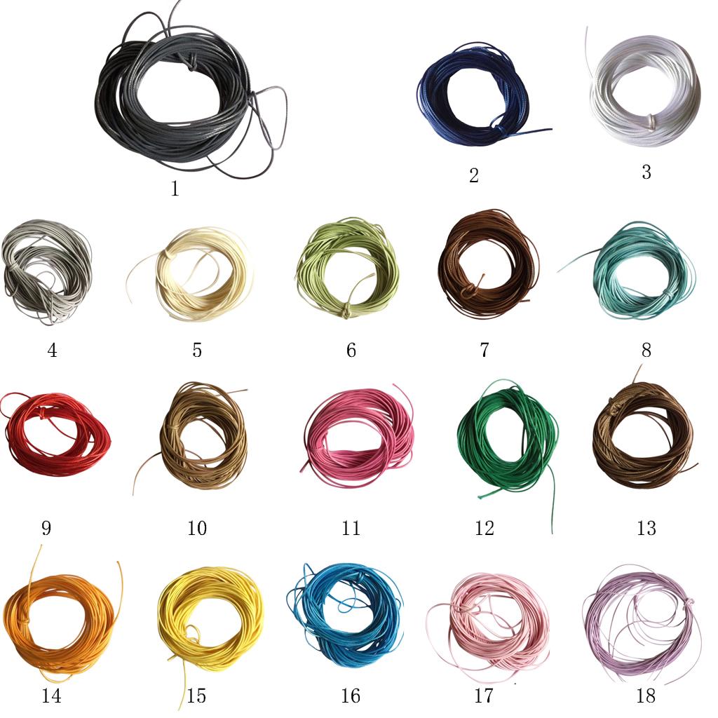 20 Meters Multicolor Wax Nylon String Rope DIY Bracelet Necklace Findings