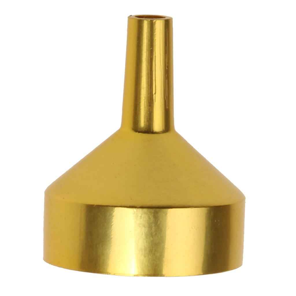 Phenovo Metal Perfume Liquid Bottle Oil Filling Funnel Small Gold