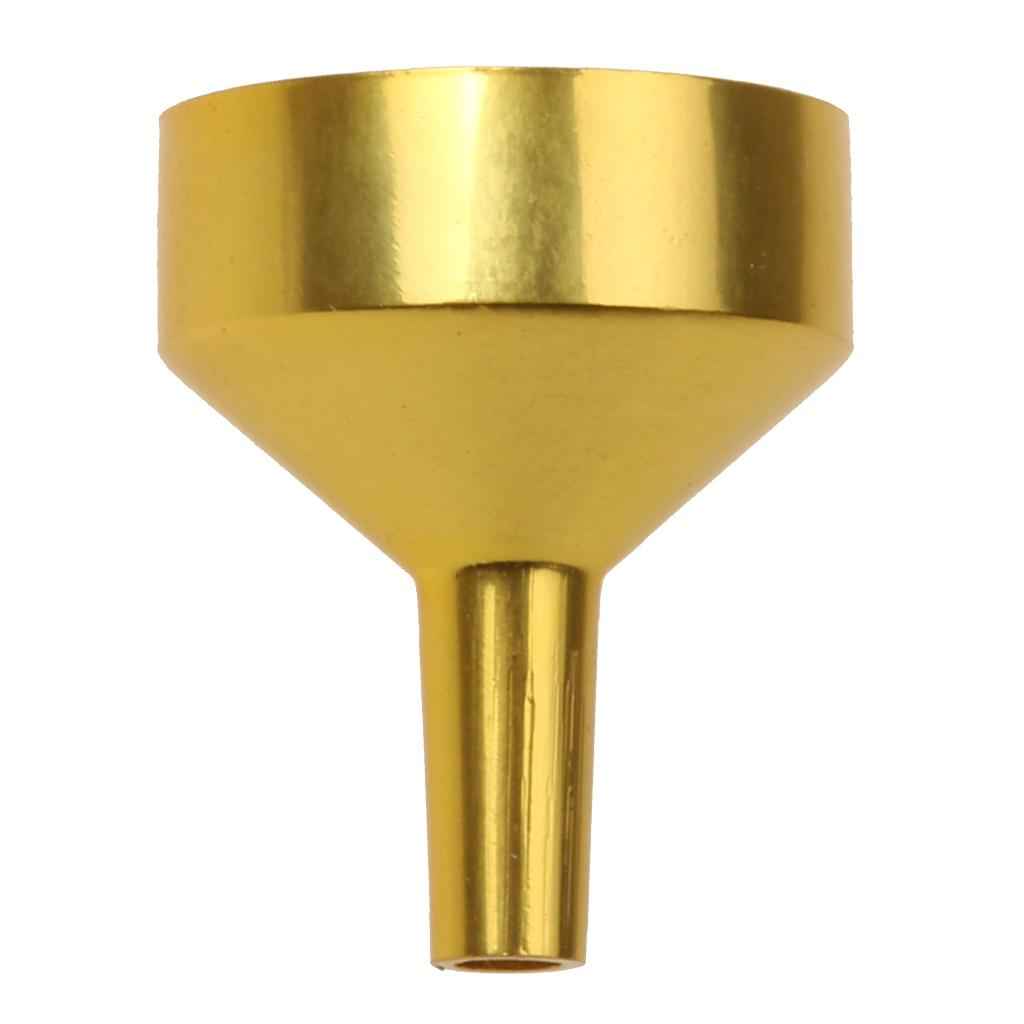 Phenovo Metal Perfume Liquid Bottle Oil Filling Funnel Small Gold