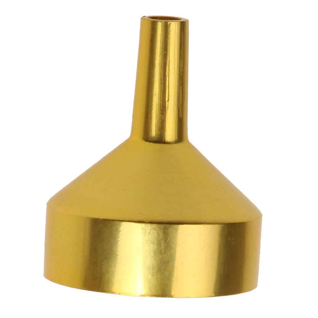 Phenovo Metal Perfume Liquid Bottle Oil Filling Funnel Small Gold