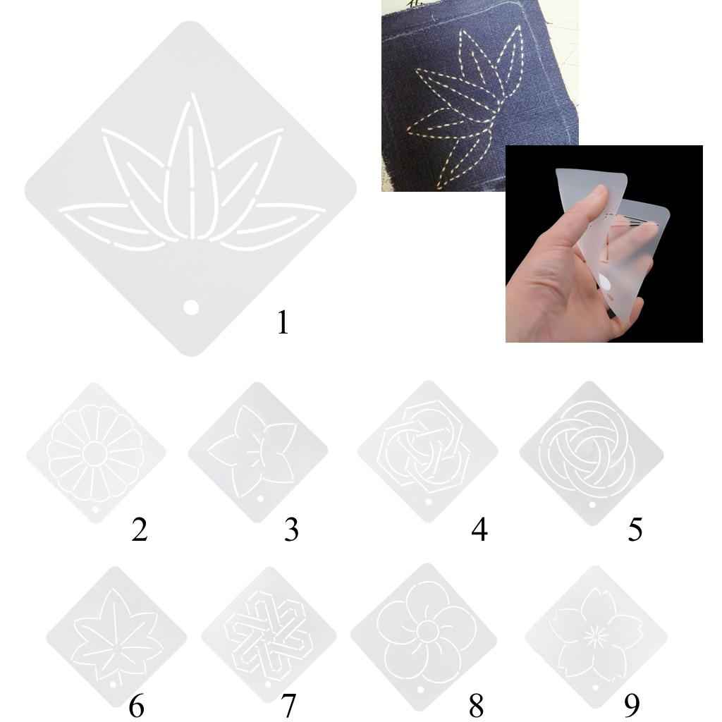 Semi-Transparent Acrylic Quilt Template Patchwork Embroidery Stencils 004