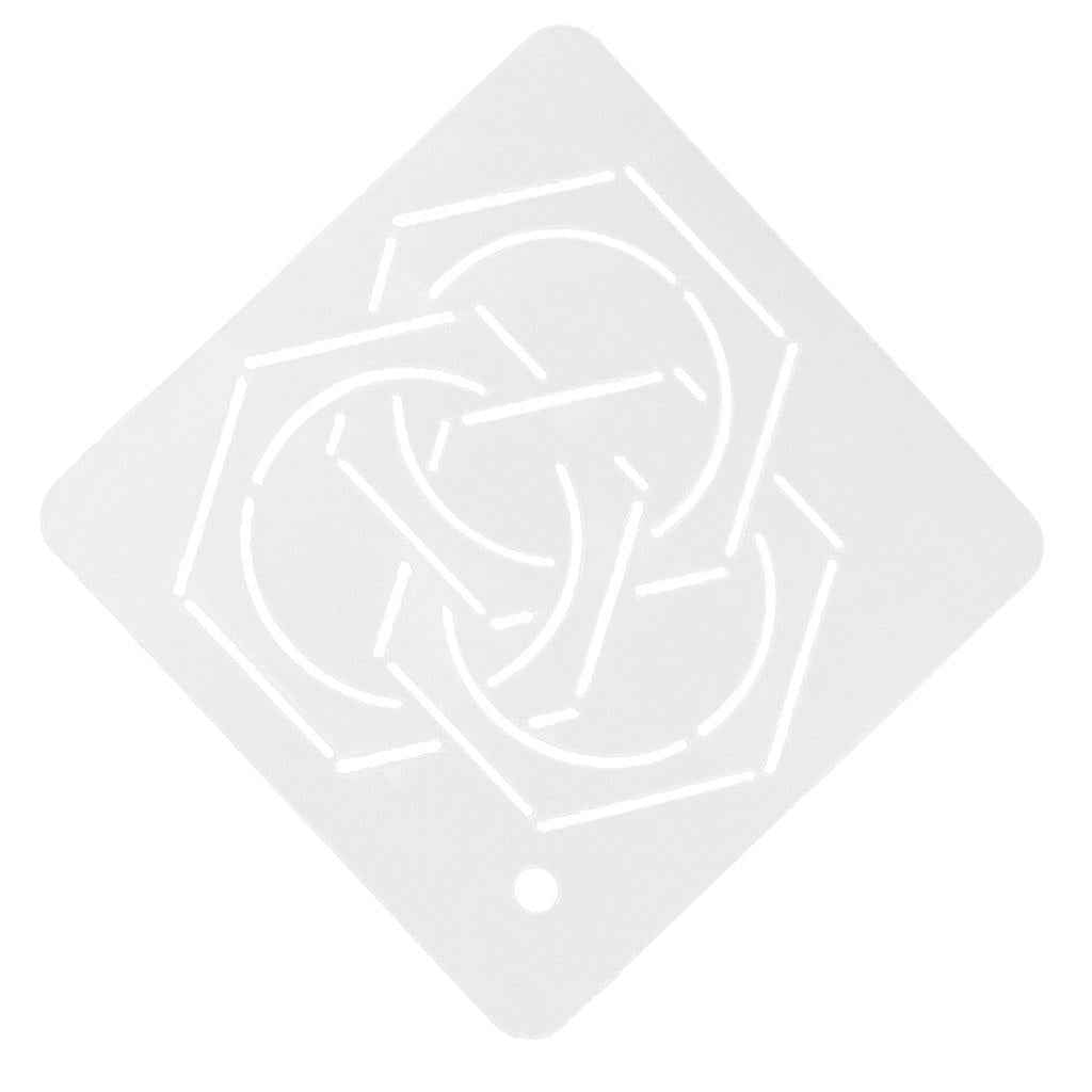 Semi-Transparent Acrylic Quilt Template Patchwork Embroidery Stencils 004
