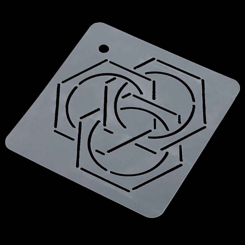 Semi-Transparent Acrylic Quilt Template Patchwork Embroidery Stencils 004