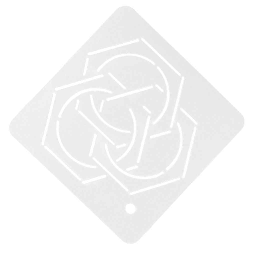 Semi-Transparent Acrylic Quilt Template Patchwork Embroidery Stencils 004