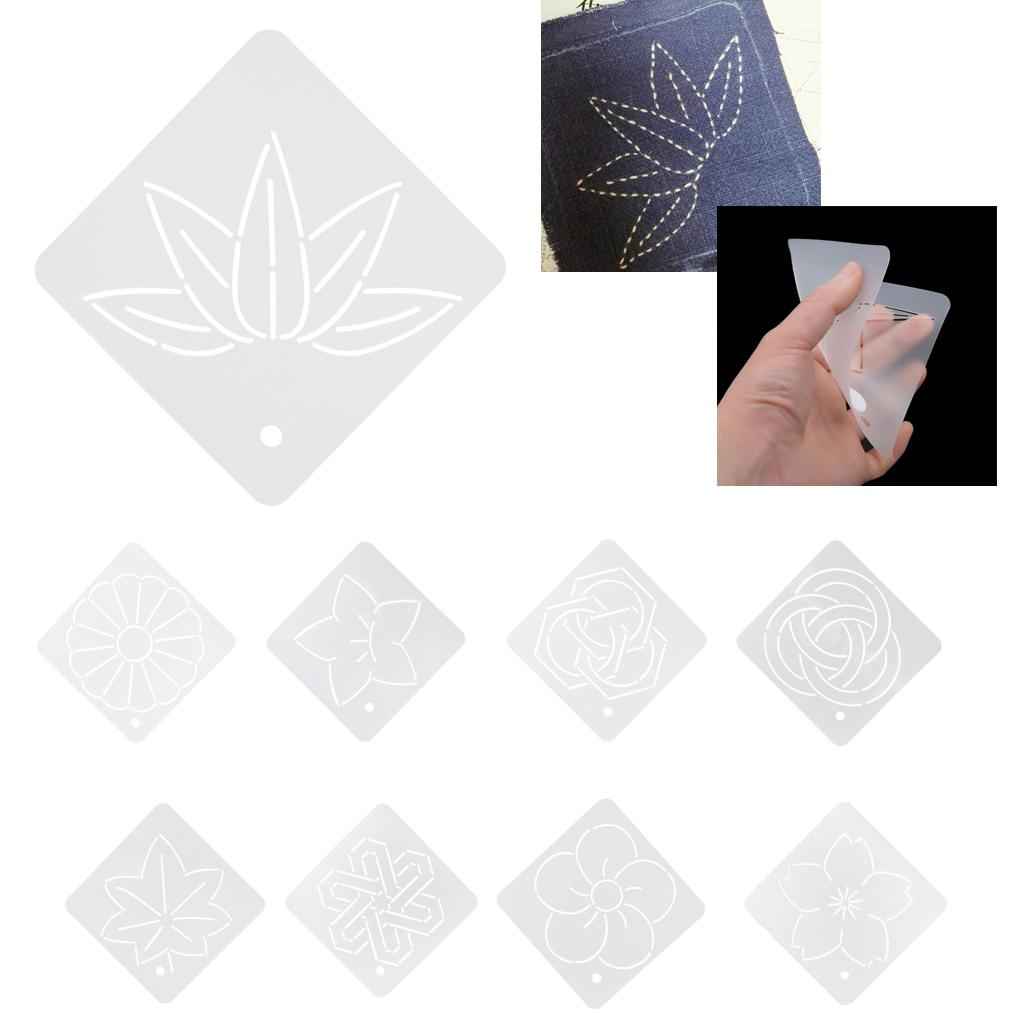 Semi-Transparent Acrylic Quilt Template Patchwork Embroidery Stencils 004