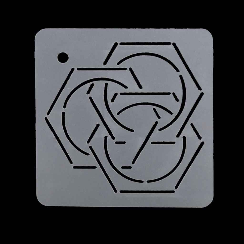 Semi-Transparent Acrylic Quilt Template Patchwork Embroidery Stencils 004