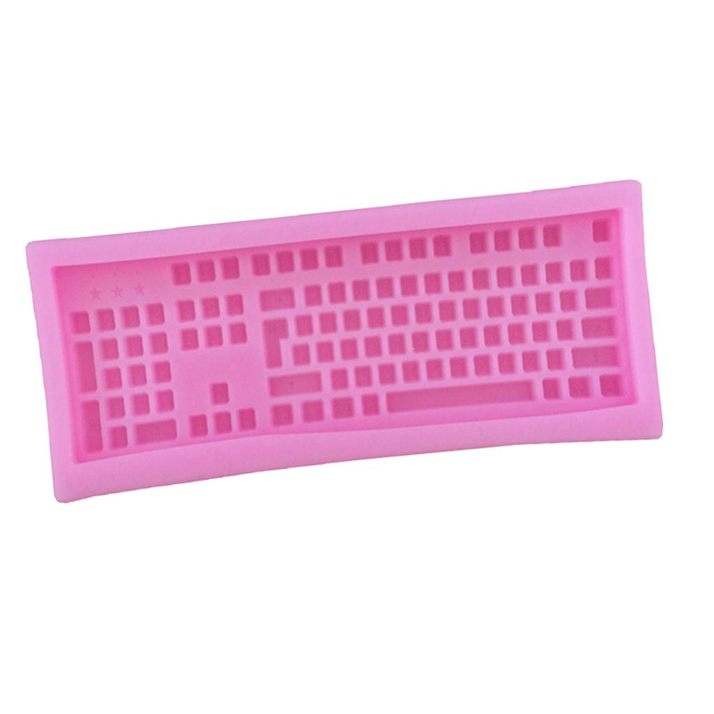 3xSilicone Fondant Cake Sugarcraft Decorating Mould Tools Shape Keyboard