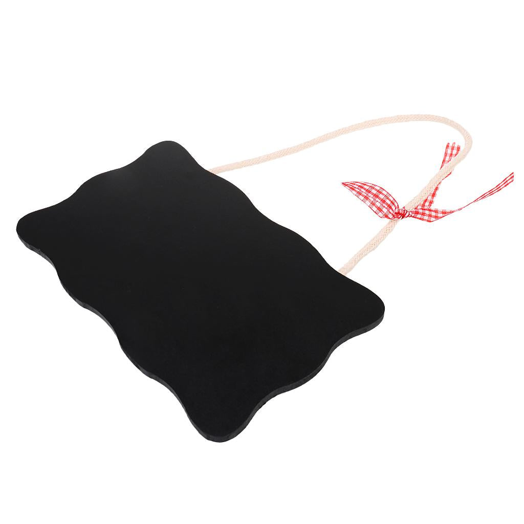3pc Mini Wooden Blackboard Chalkboard Hanging Rectangle Message Board